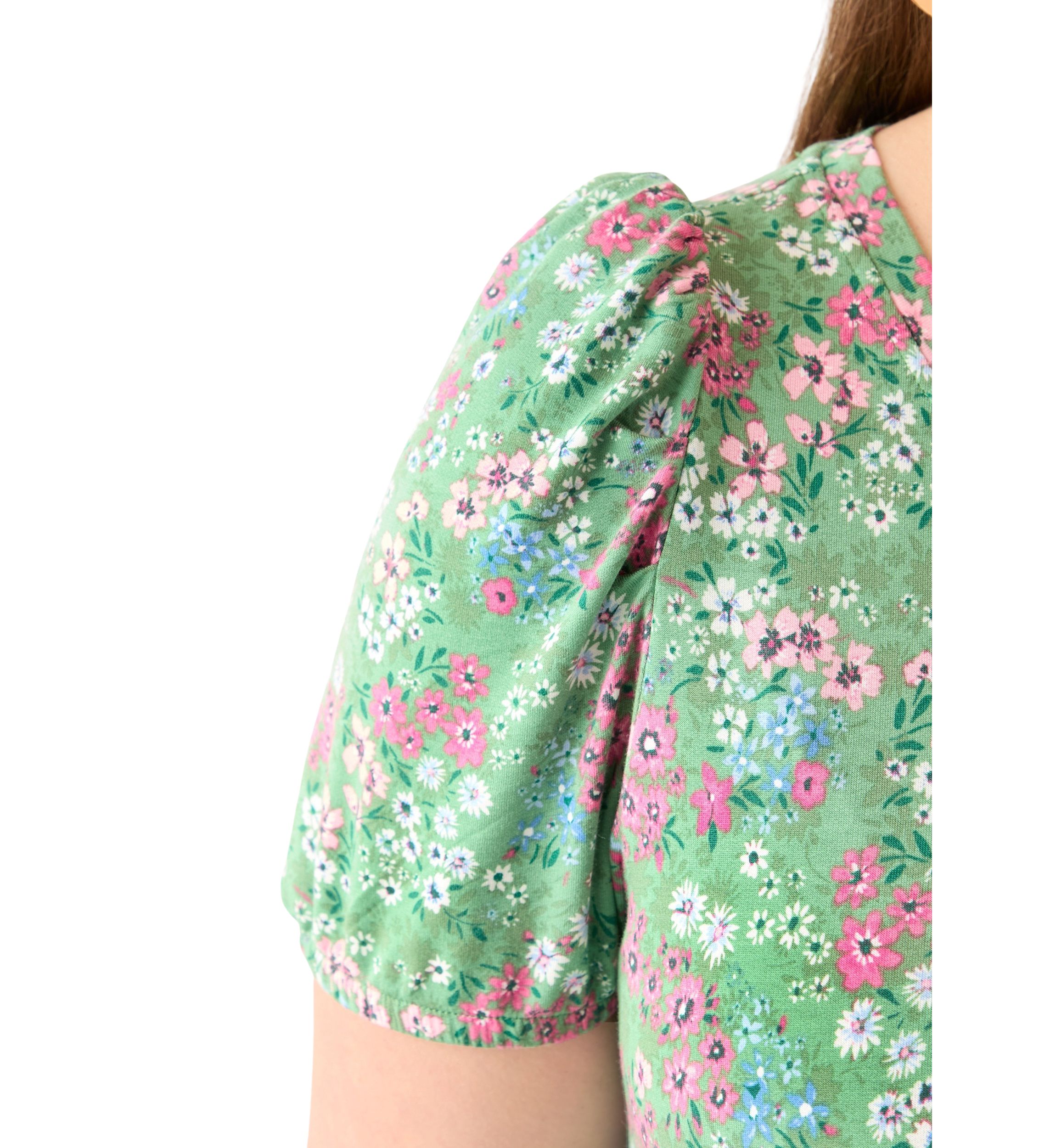 Plus Size Baby Terry Printed Dress