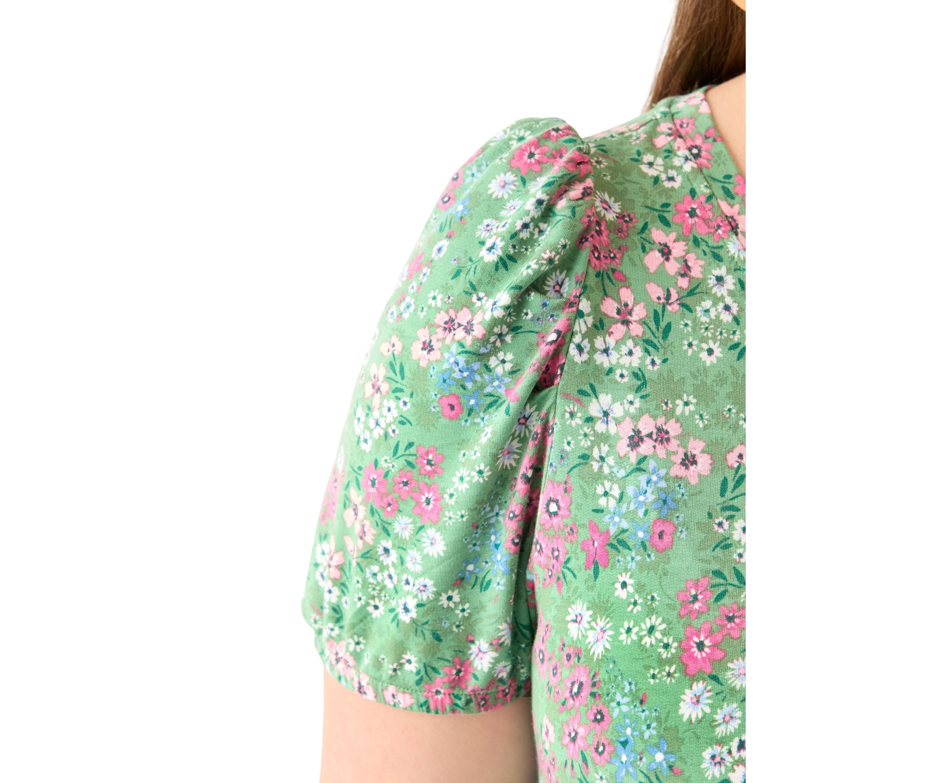 Plus Size Baby Terry Printed Dress