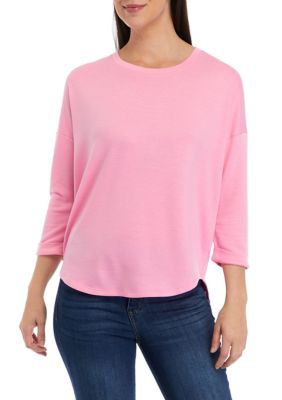 Women's 3/4 Sleeve Round Hem T-Shirt