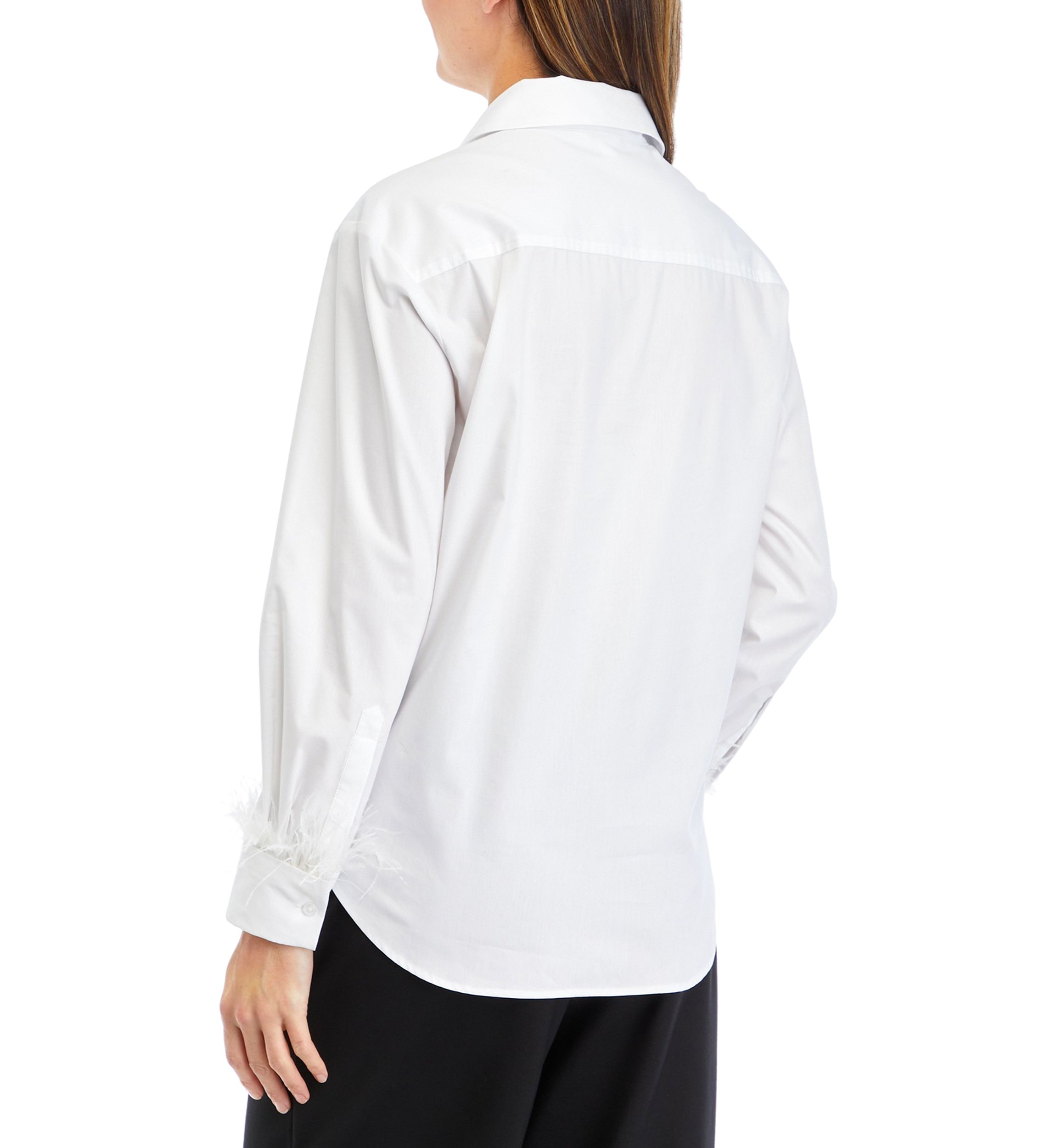 Petite Feather Boyfriend Shirt