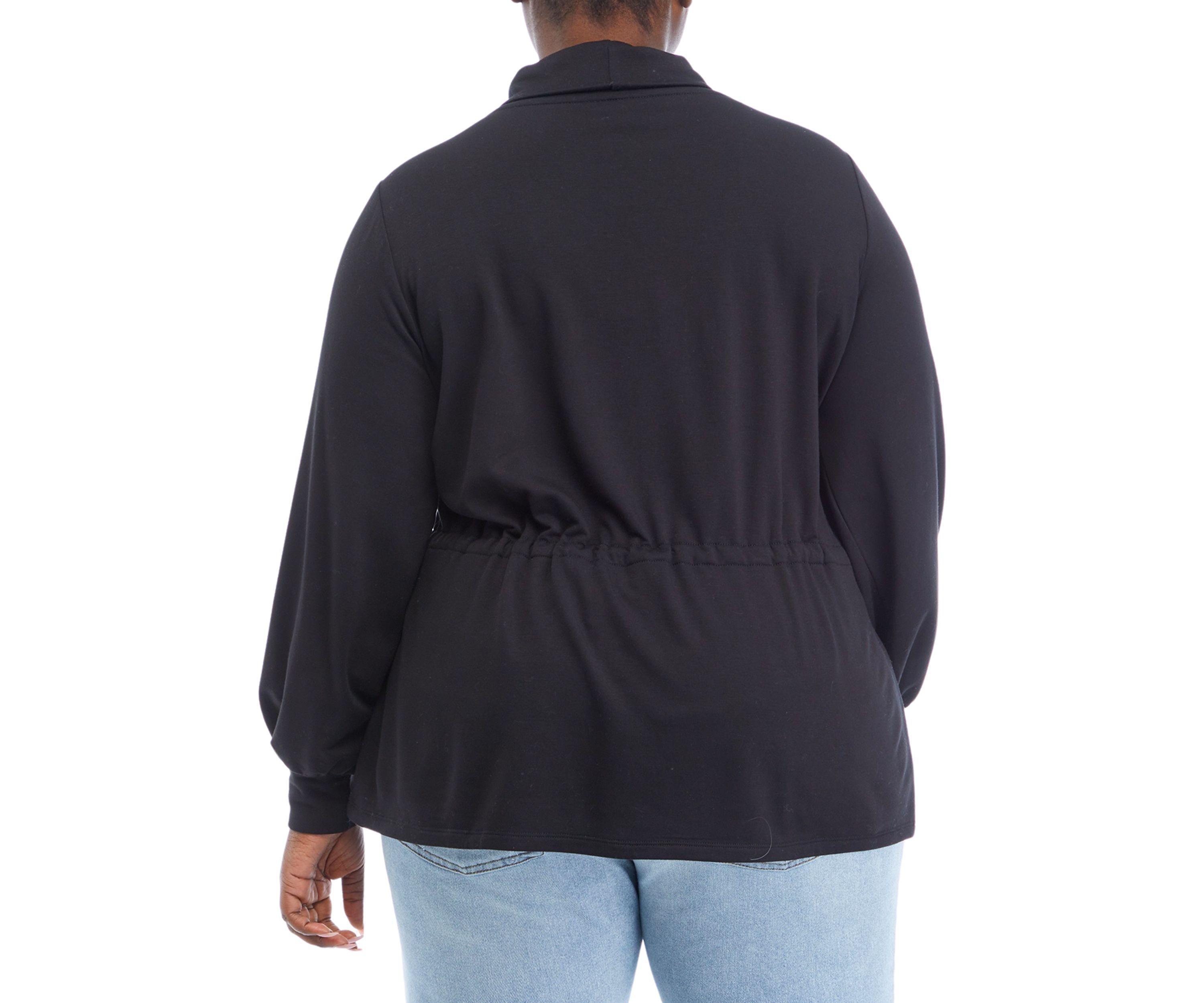 Plus Size Funnel Neck Sweatshirt