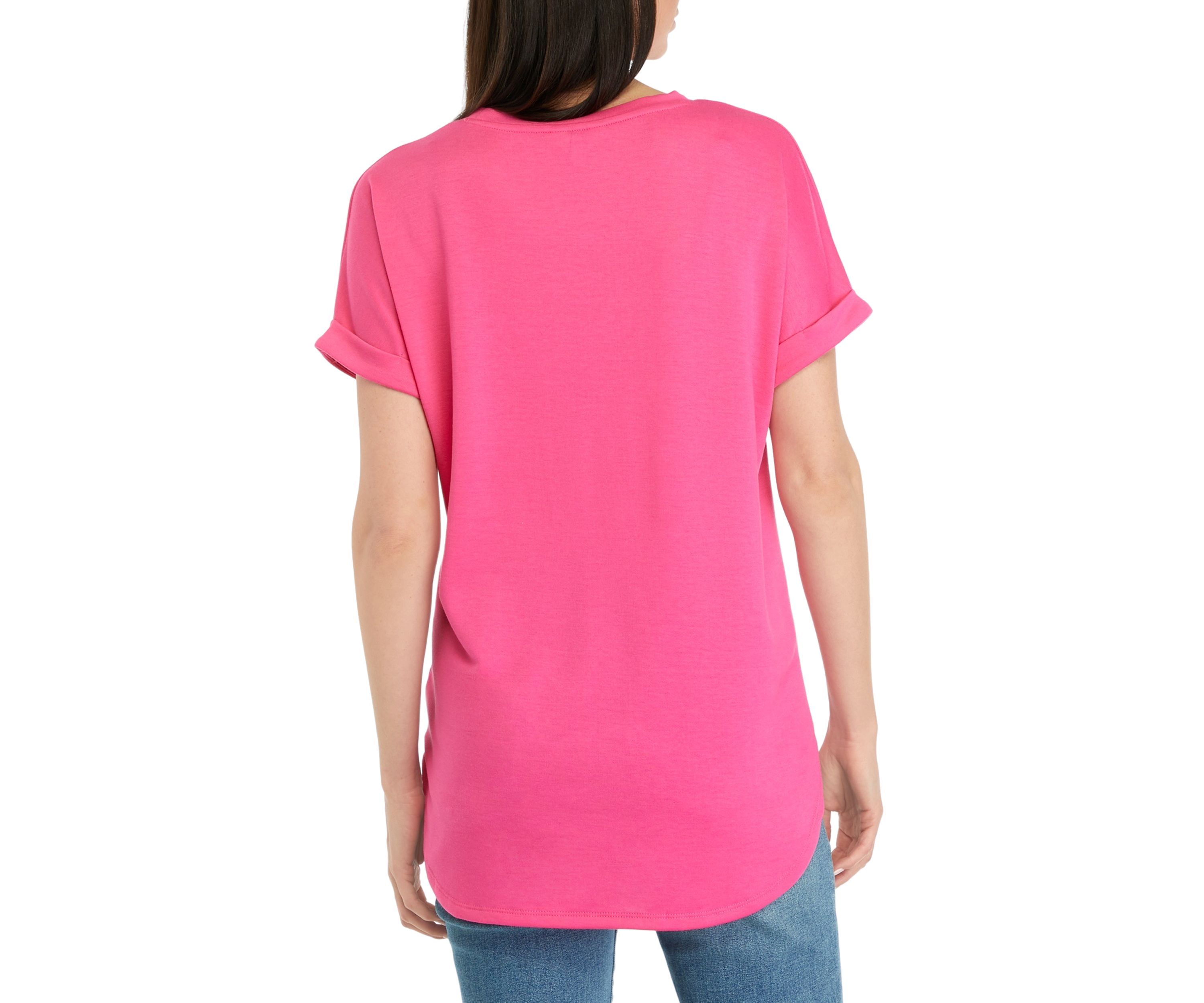 Womens Short Sleeve Baby Terry T-Shirt