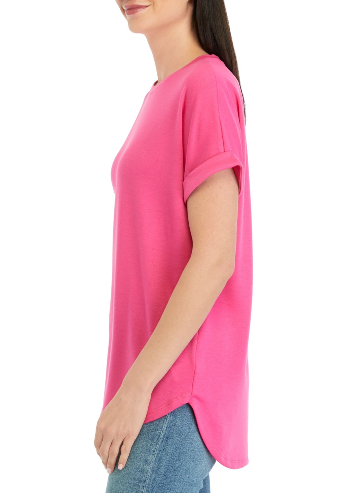 Womens Short Sleeve Baby Terry T-Shirt