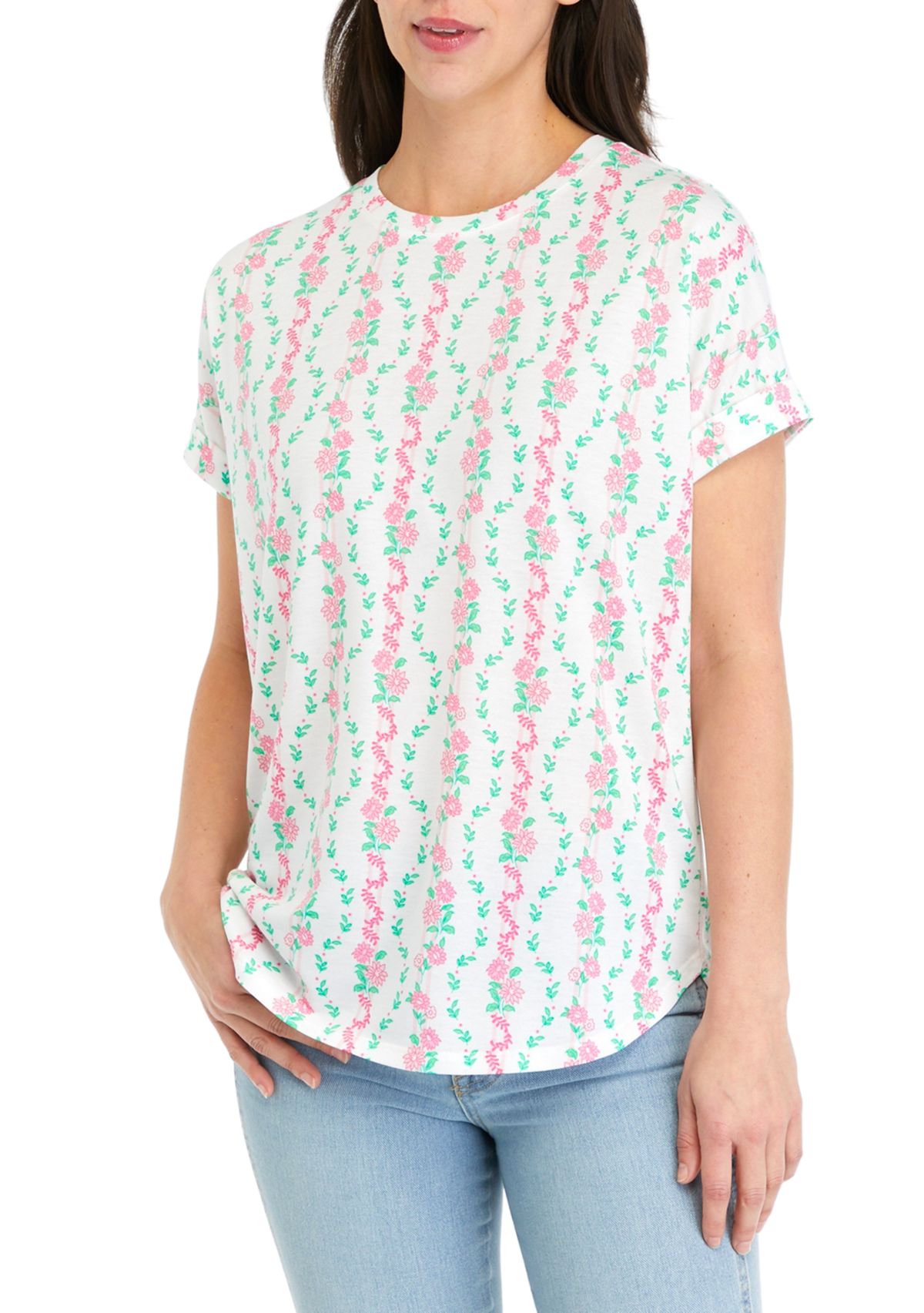 Womens Short Sleeve Baby Terry T-Shirt