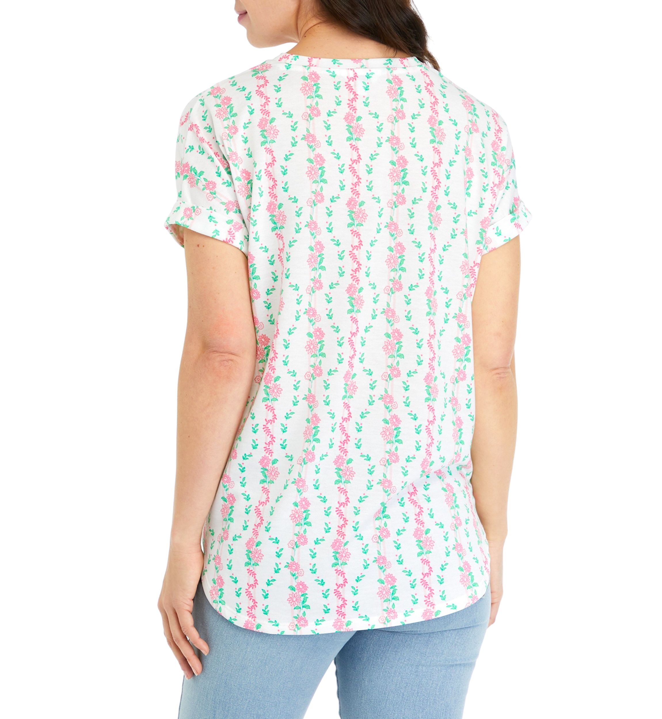 Womens Short Sleeve Baby Terry T-Shirt