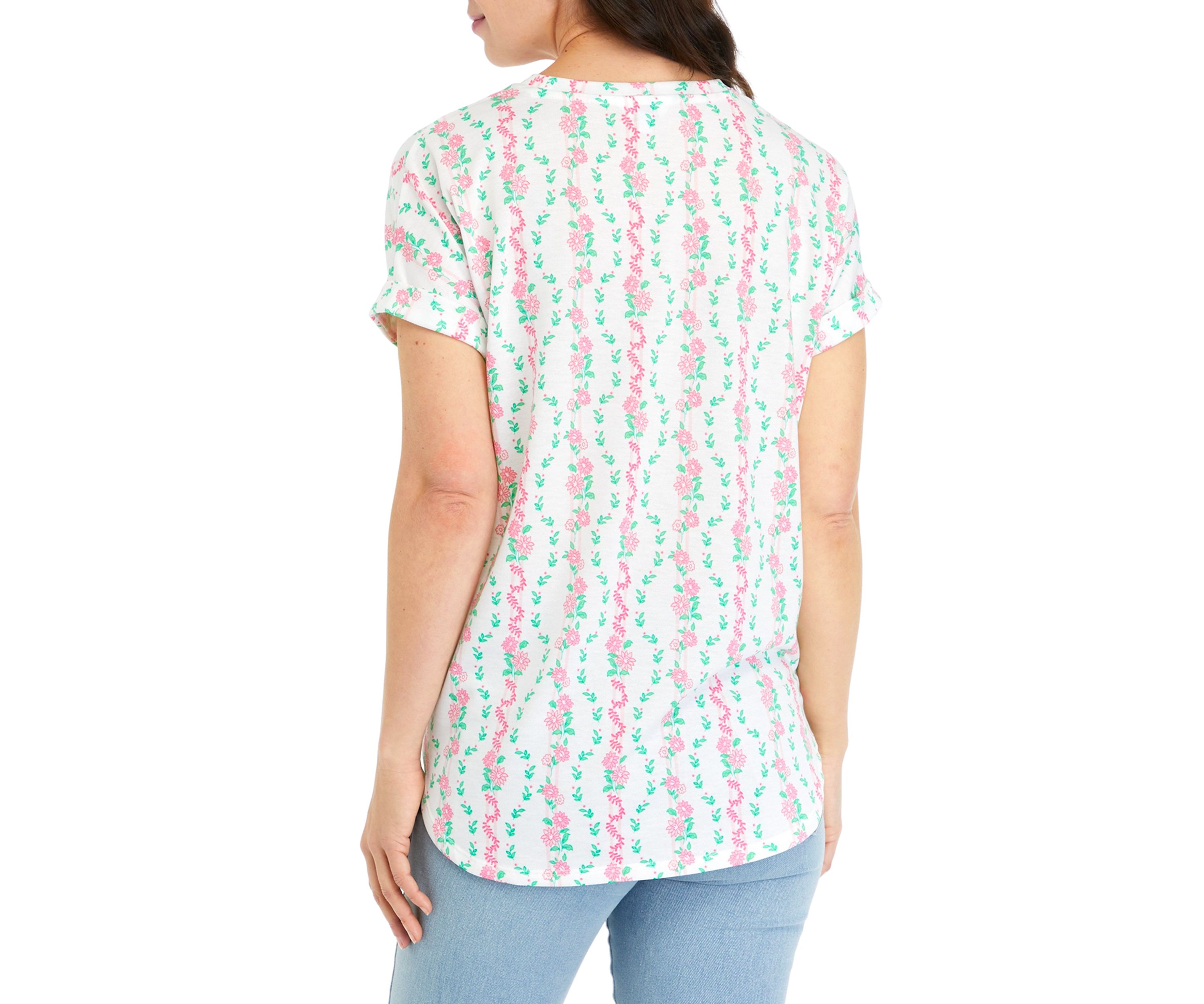 Womens Short Sleeve Baby Terry T-Shirt