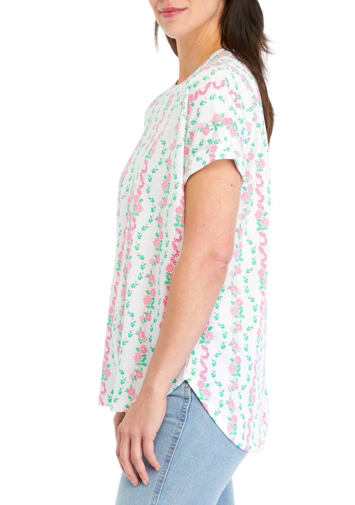 Womens Short Sleeve Baby Terry T-Shirt