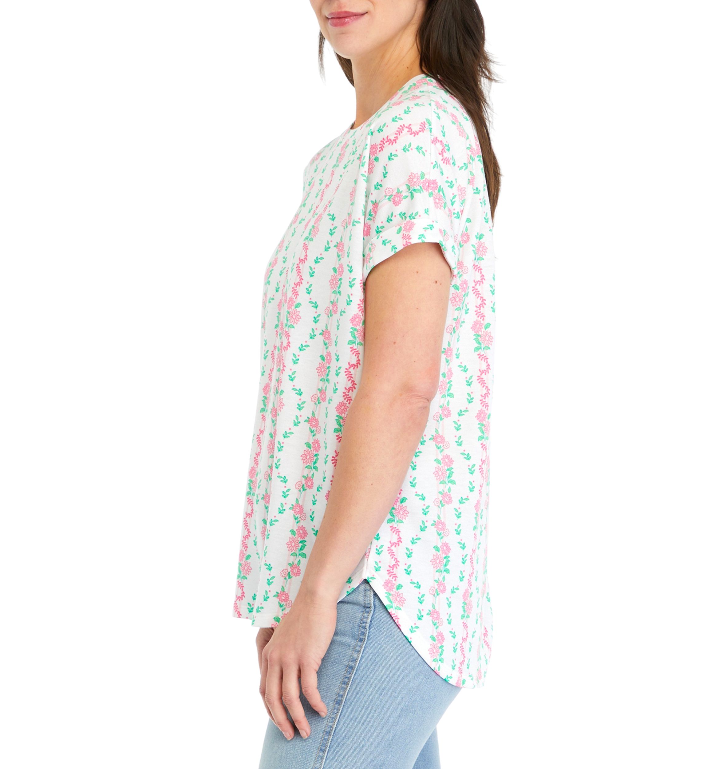 Womens Short Sleeve Baby Terry T-Shirt