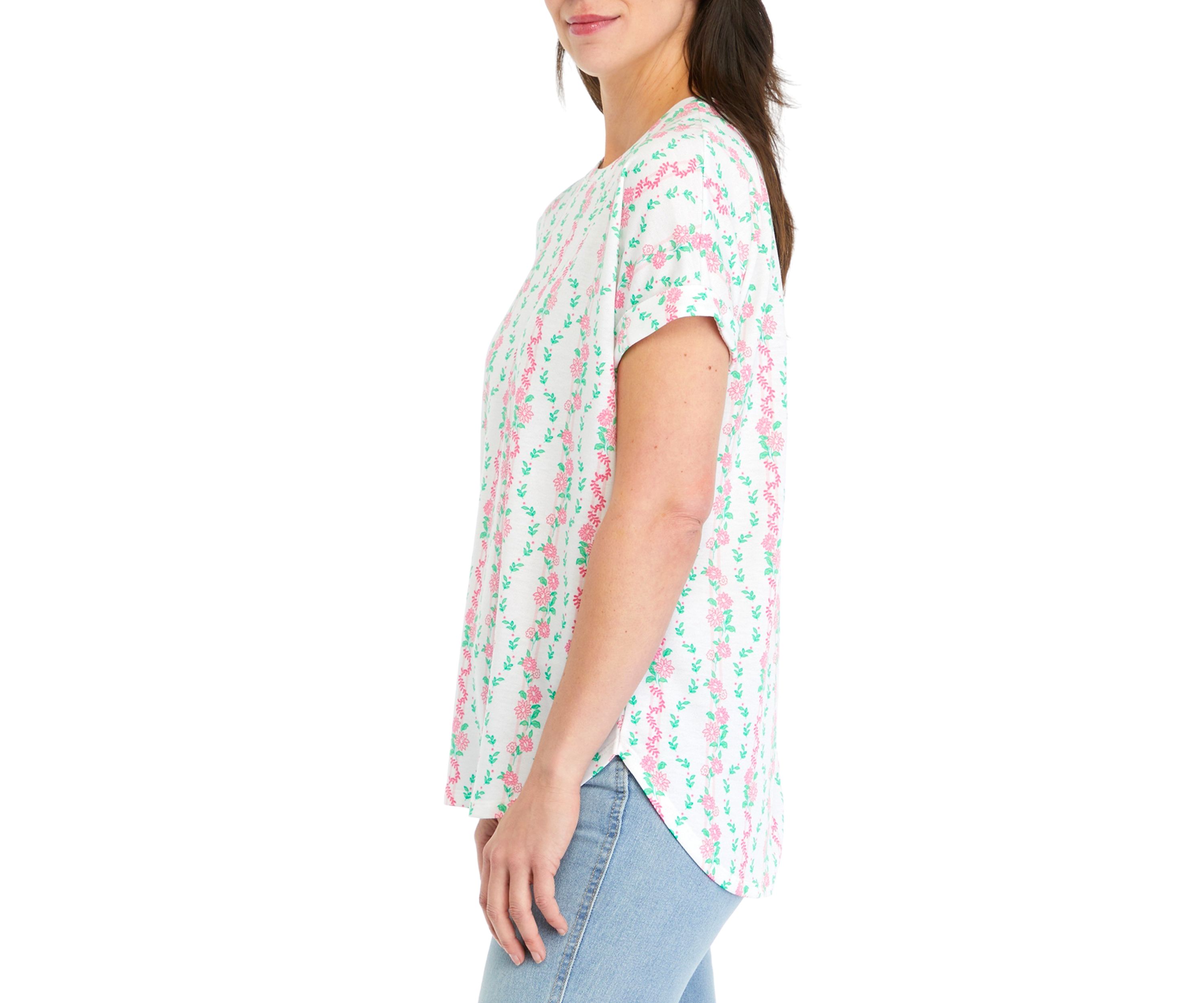 Womens Short Sleeve Baby Terry T-Shirt