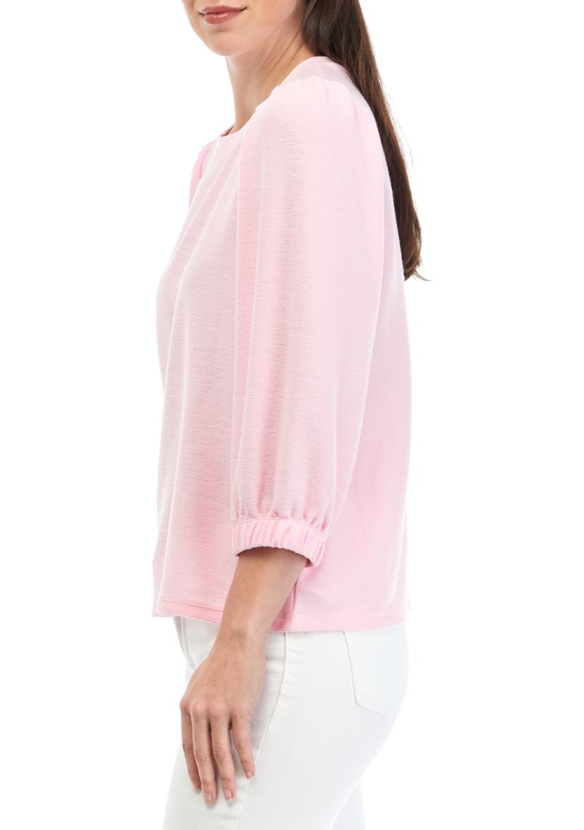 Womens 3/4 Sleeve Nikki Knit Top