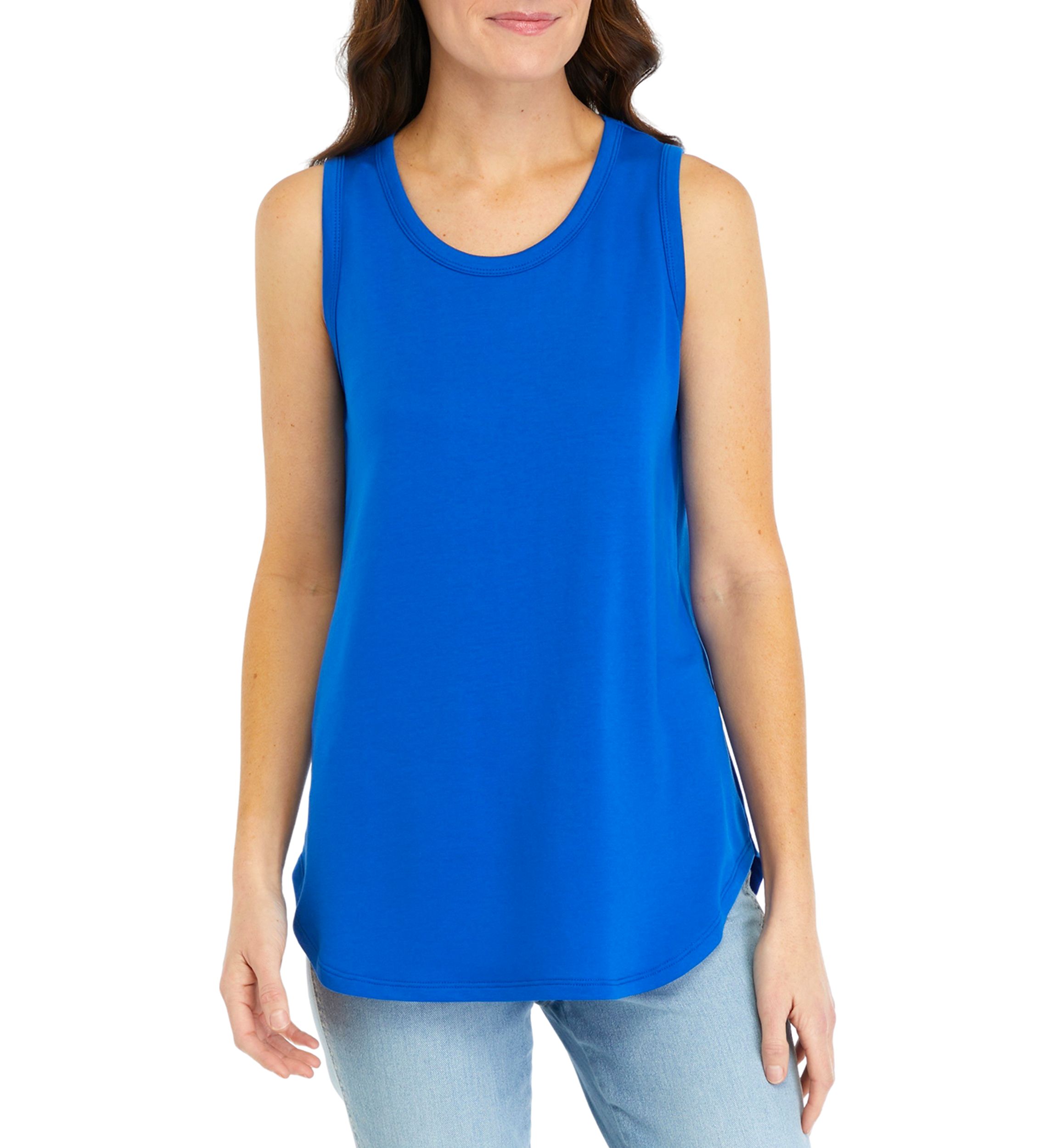 Womens Scoop Neck Baby Terry Tank Top