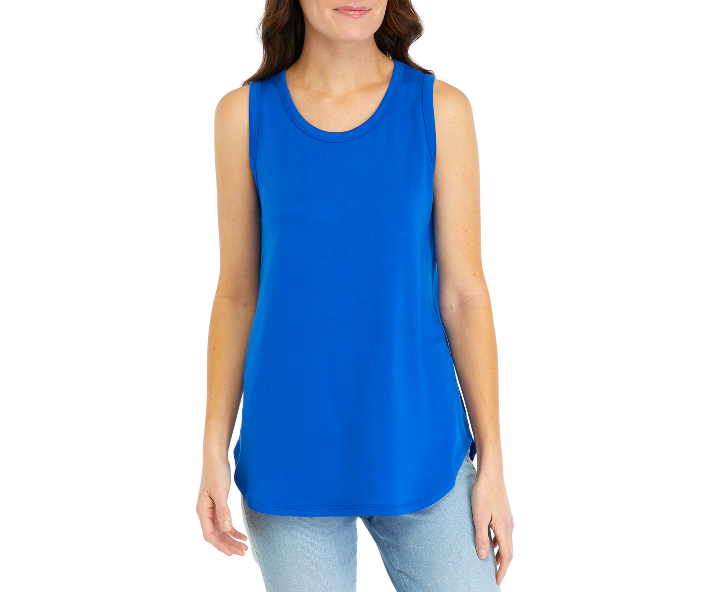 Womens Scoop Neck Baby Terry Tank Top