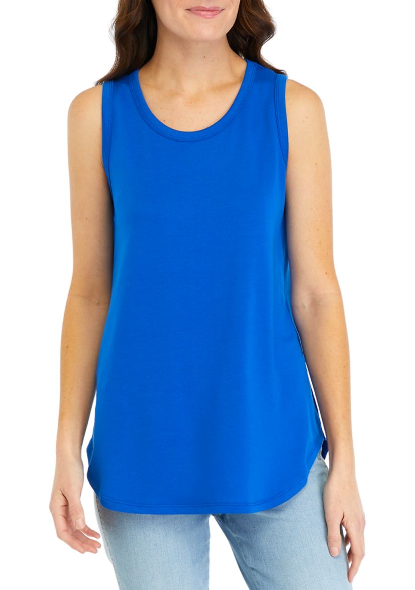 Womens Scoop Neck Baby Terry Tank Top
