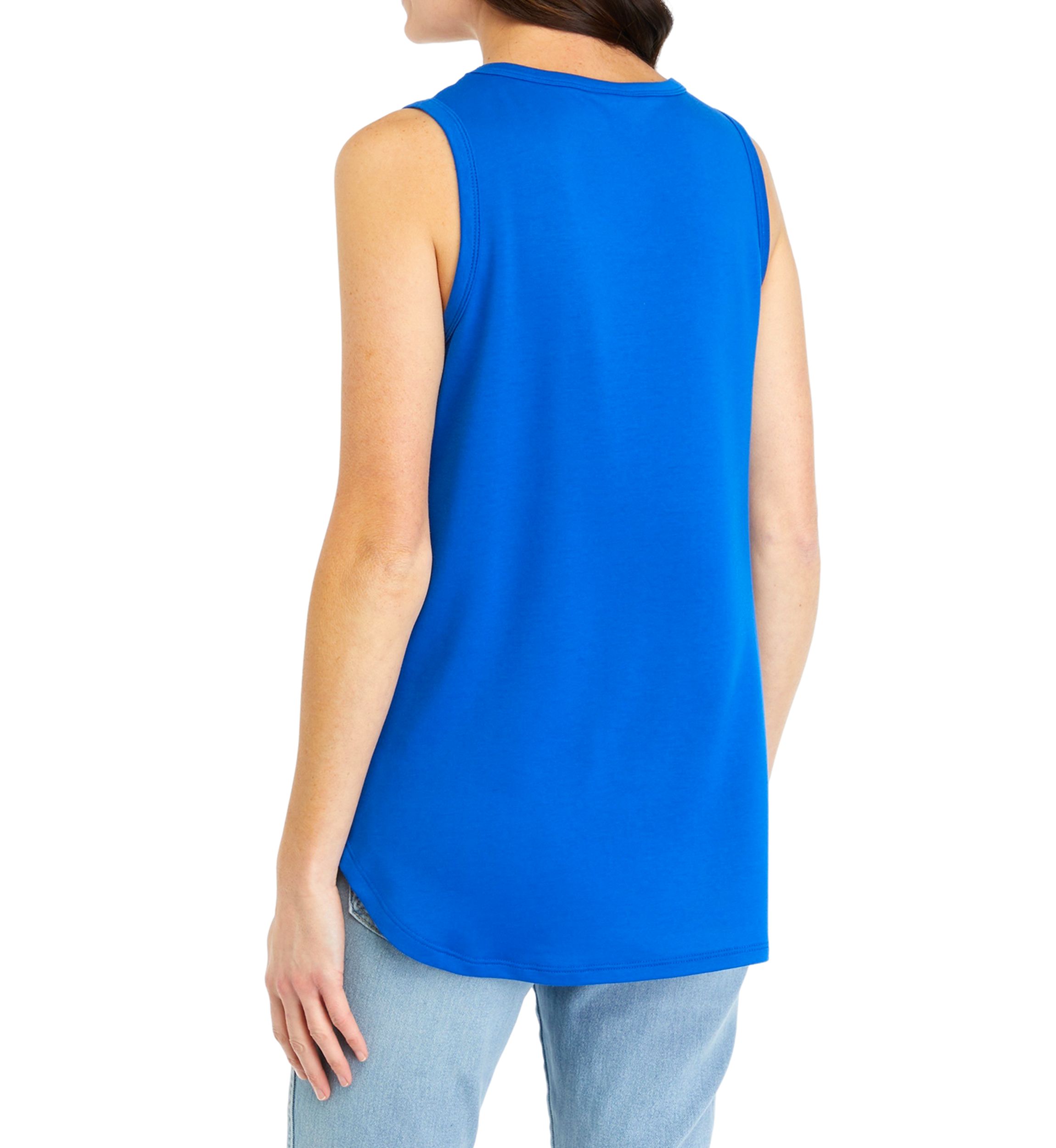 Womens Scoop Neck Baby Terry Tank Top