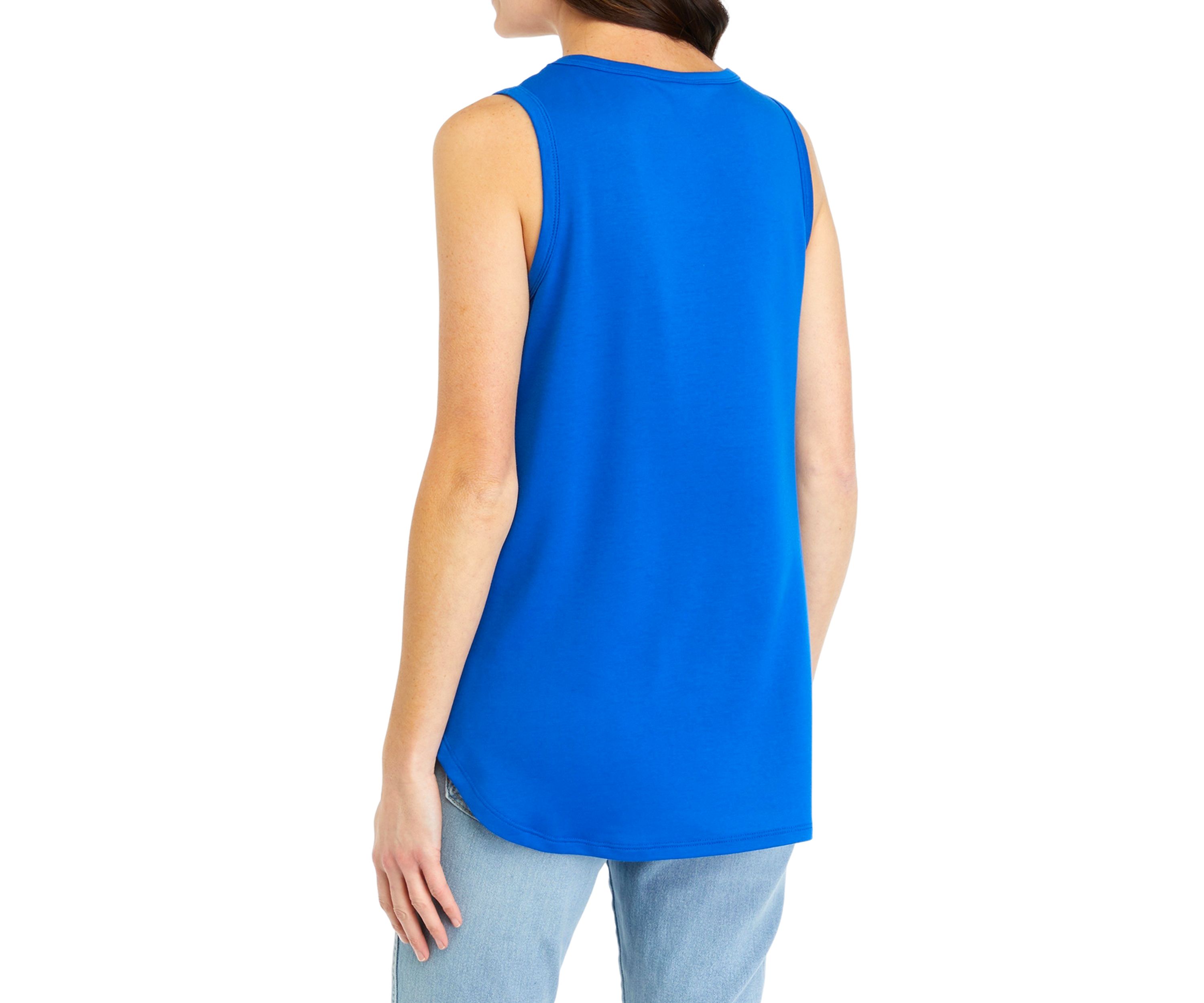 Womens Scoop Neck Baby Terry Tank Top