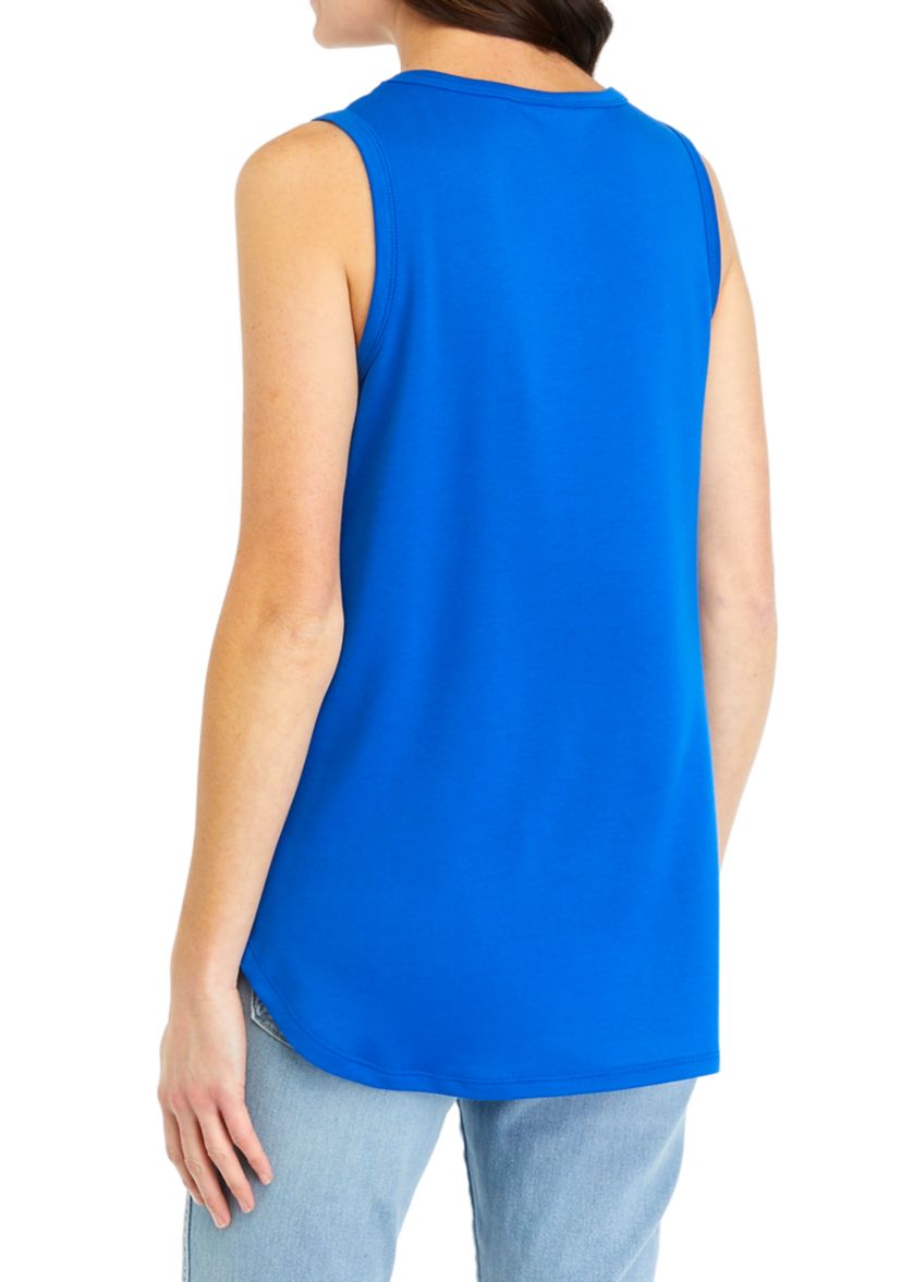 Womens Scoop Neck Baby Terry Tank Top