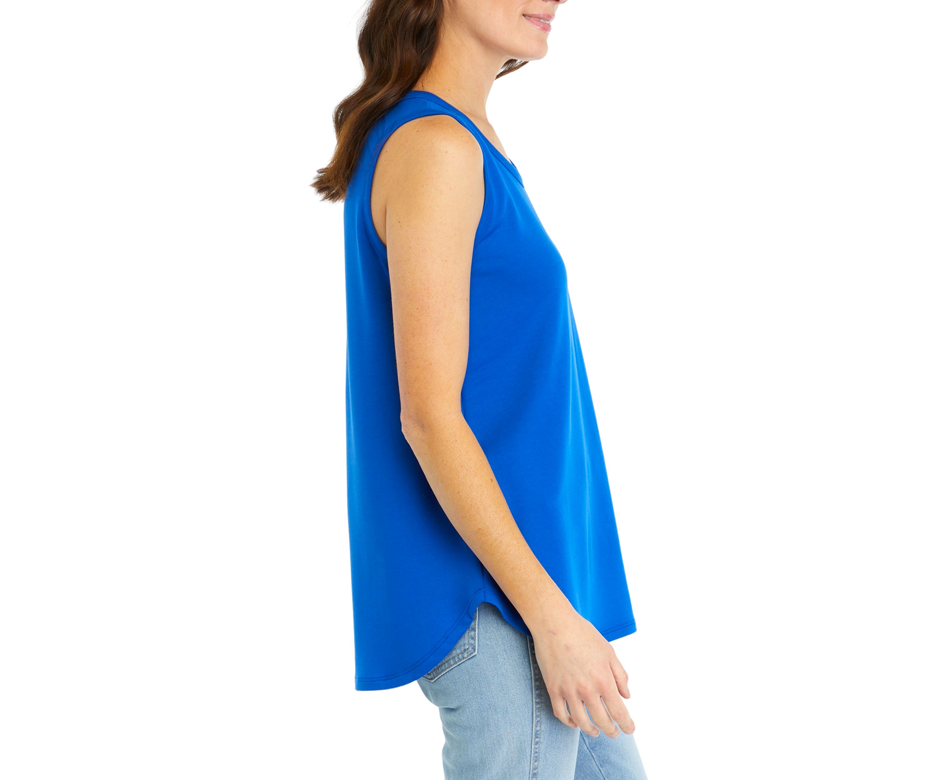 Womens Scoop Neck Baby Terry Tank Top