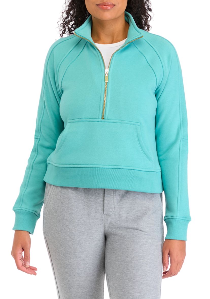 Womens Brushed Back Terry Pullover