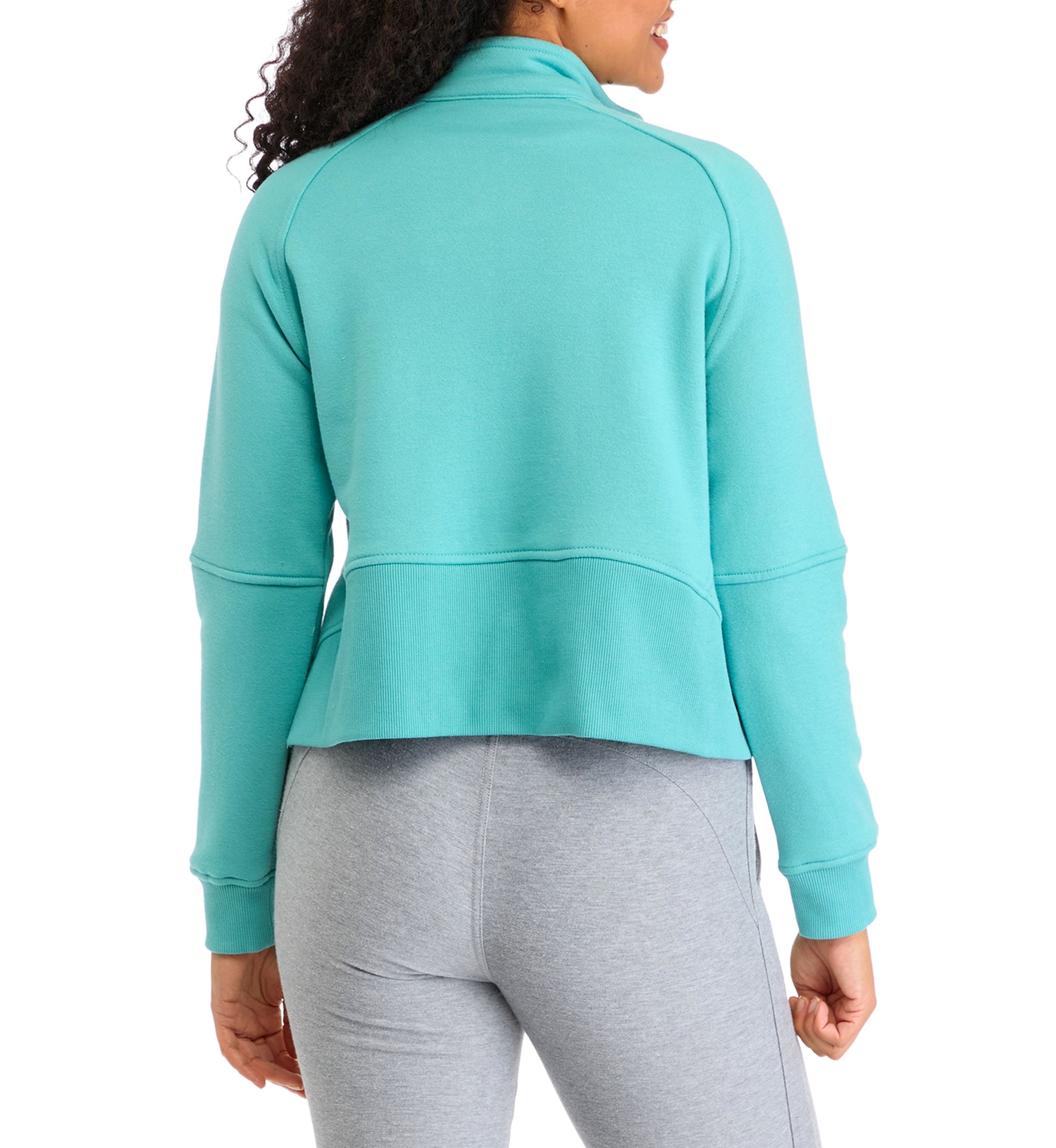 Womens Brushed Back Terry Pullover