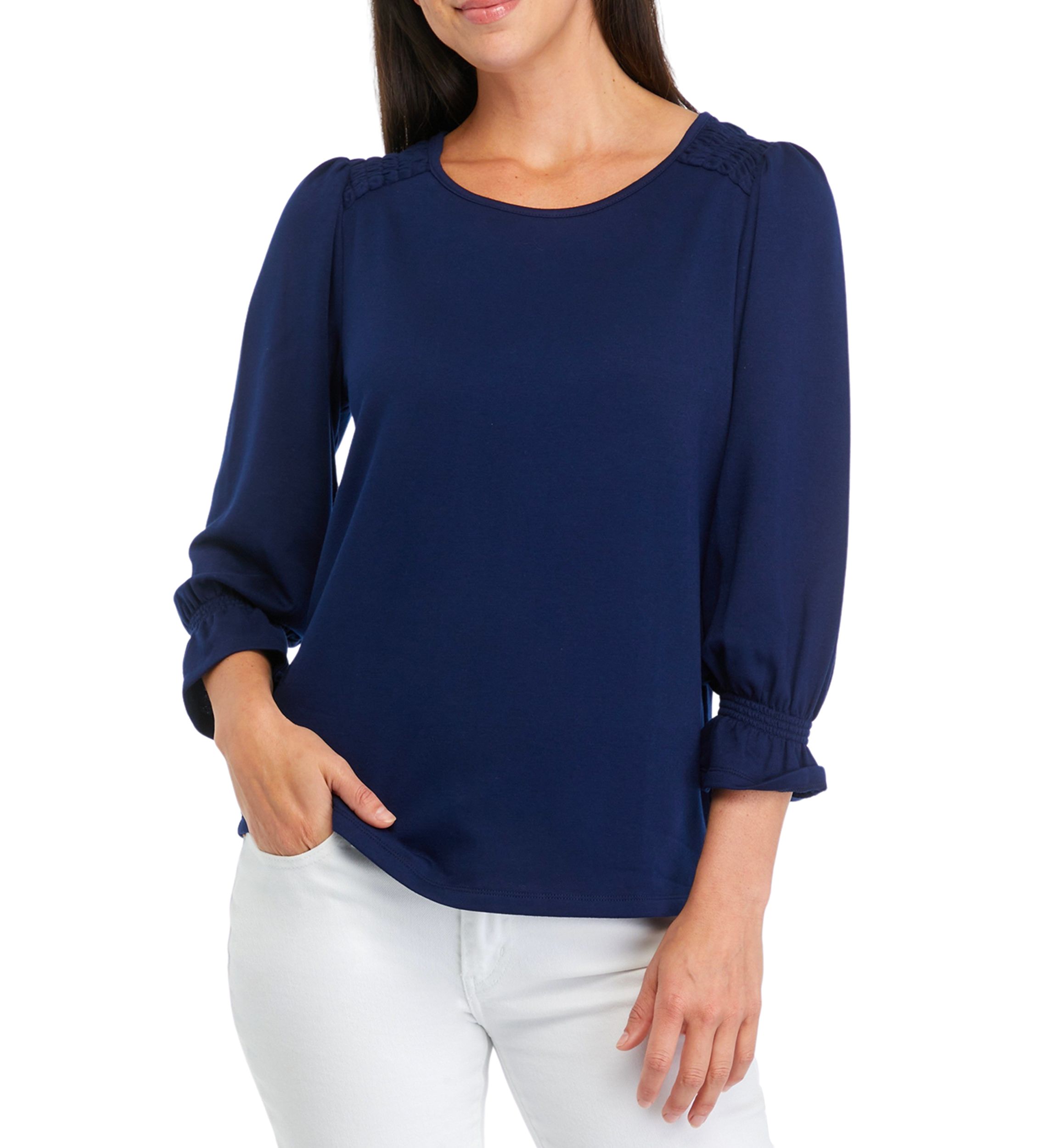 Womens Solid Baby Terry T-Shirt