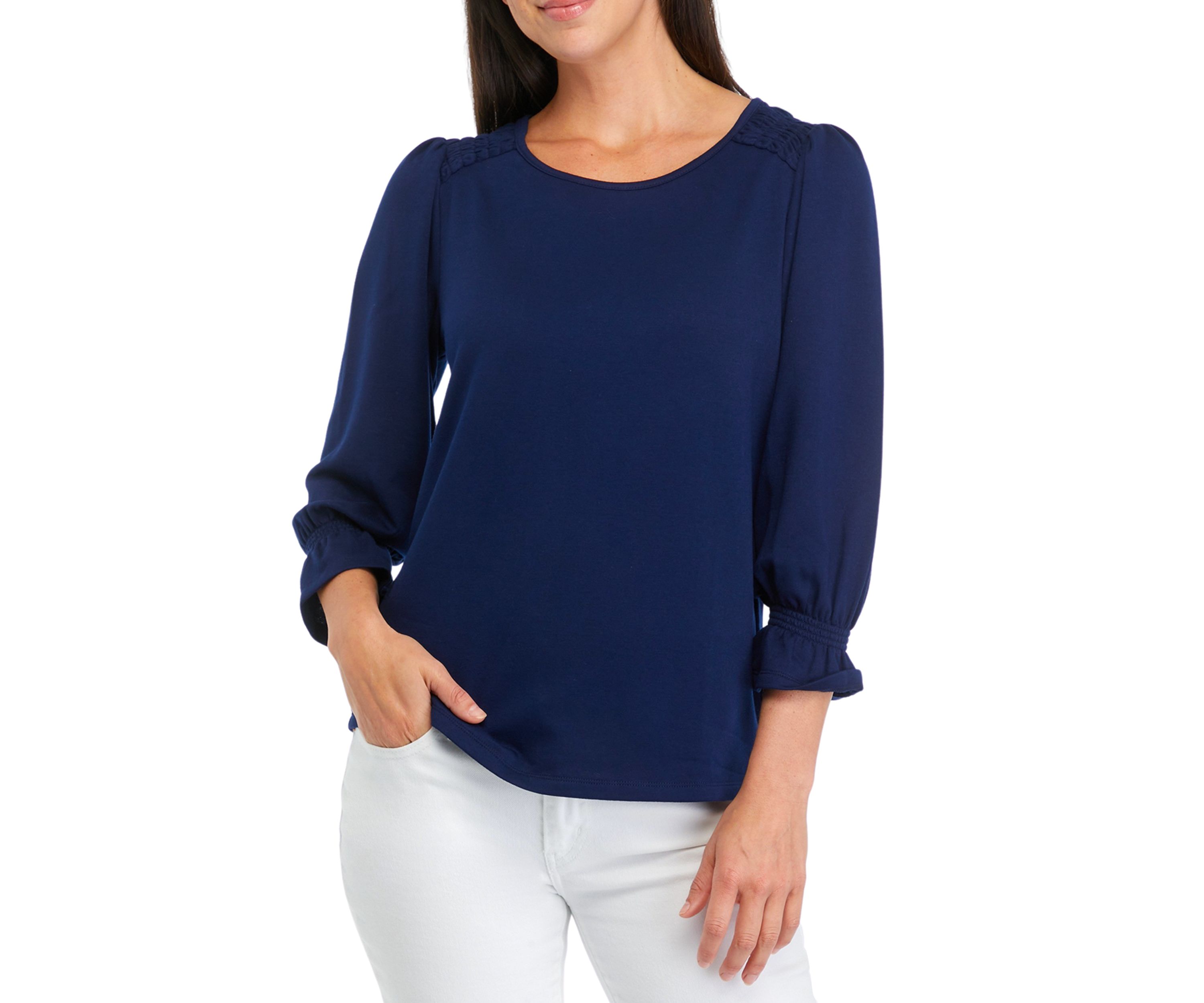 Womens Solid Baby Terry T-Shirt