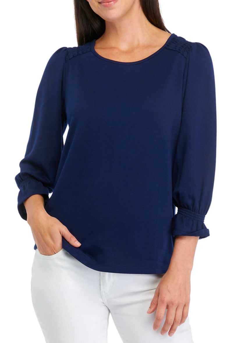 Womens Solid Baby Terry T-Shirt