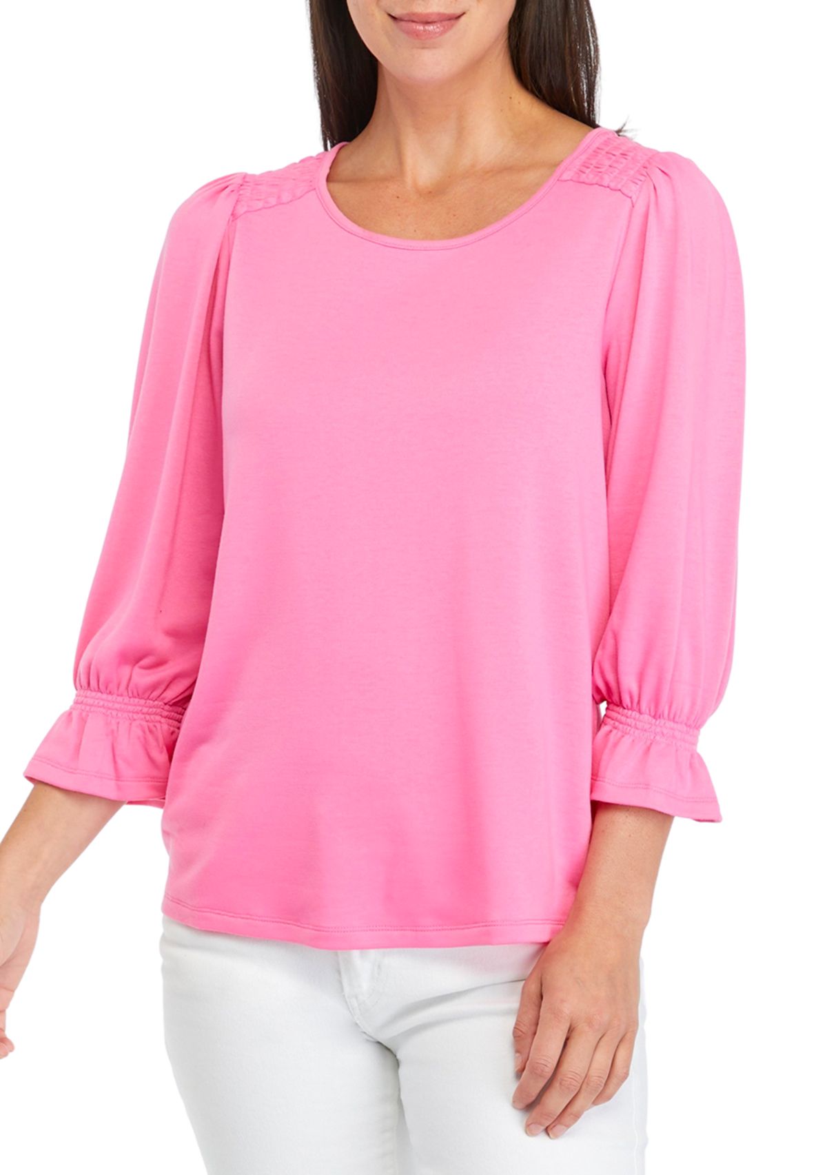 Womens Solid Baby Terry T-Shirt