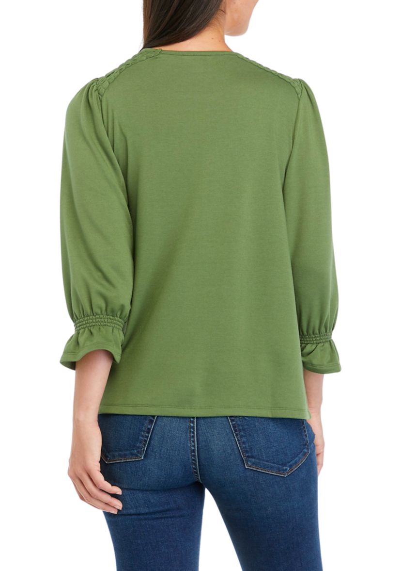 Womens Solid Baby Terry T-Shirt