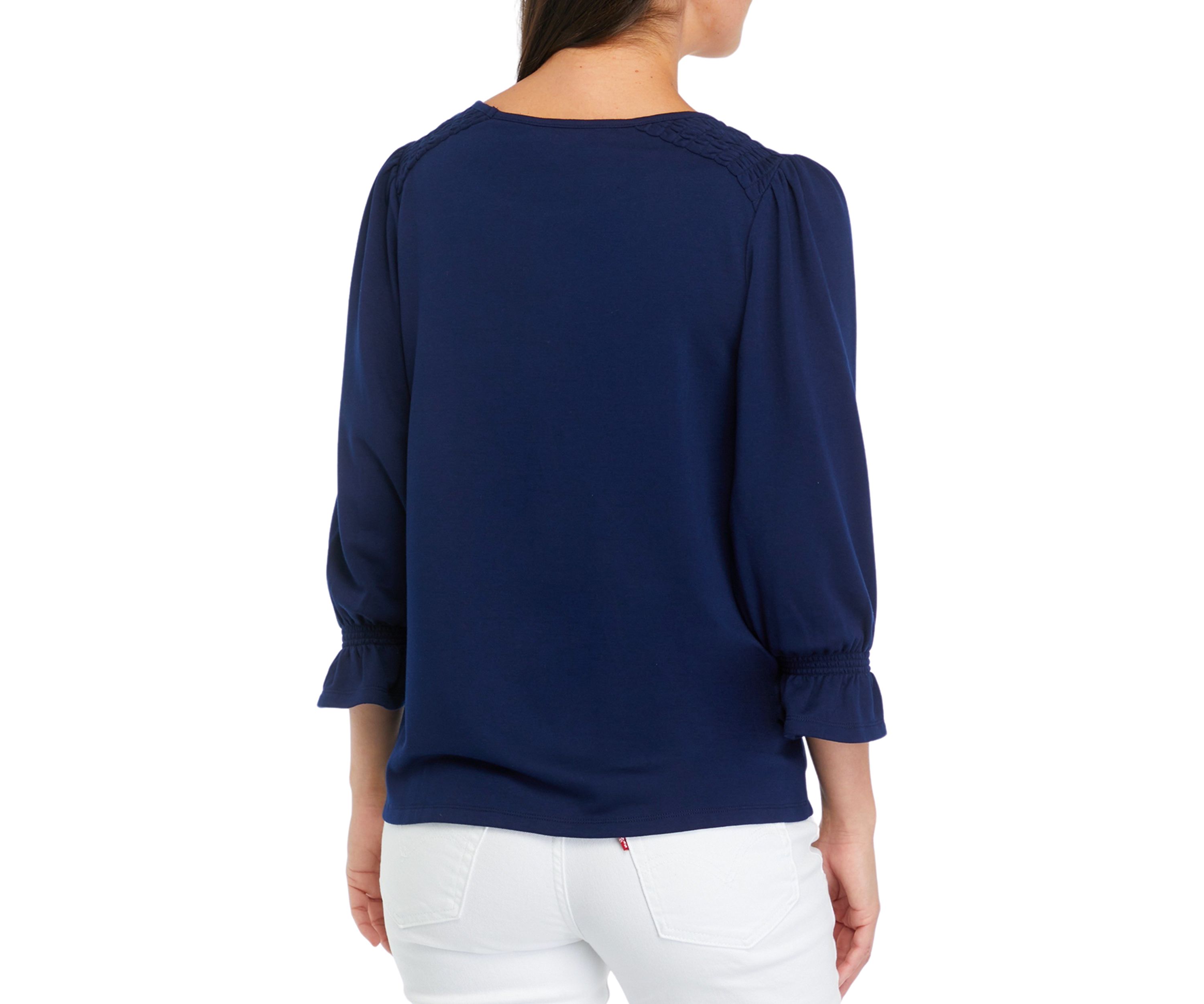 Womens Solid Baby Terry T-Shirt