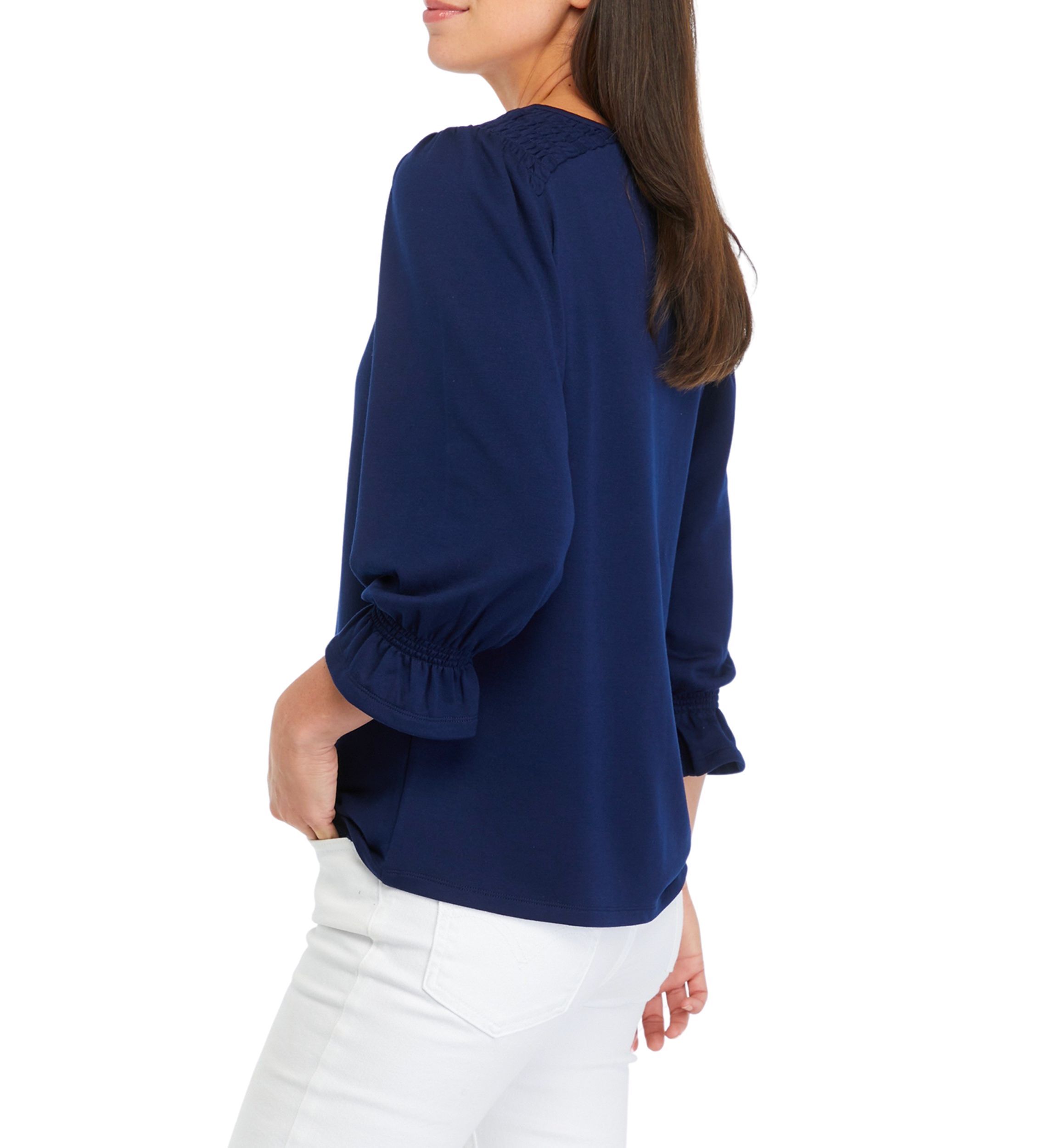 Womens Solid Baby Terry T-Shirt