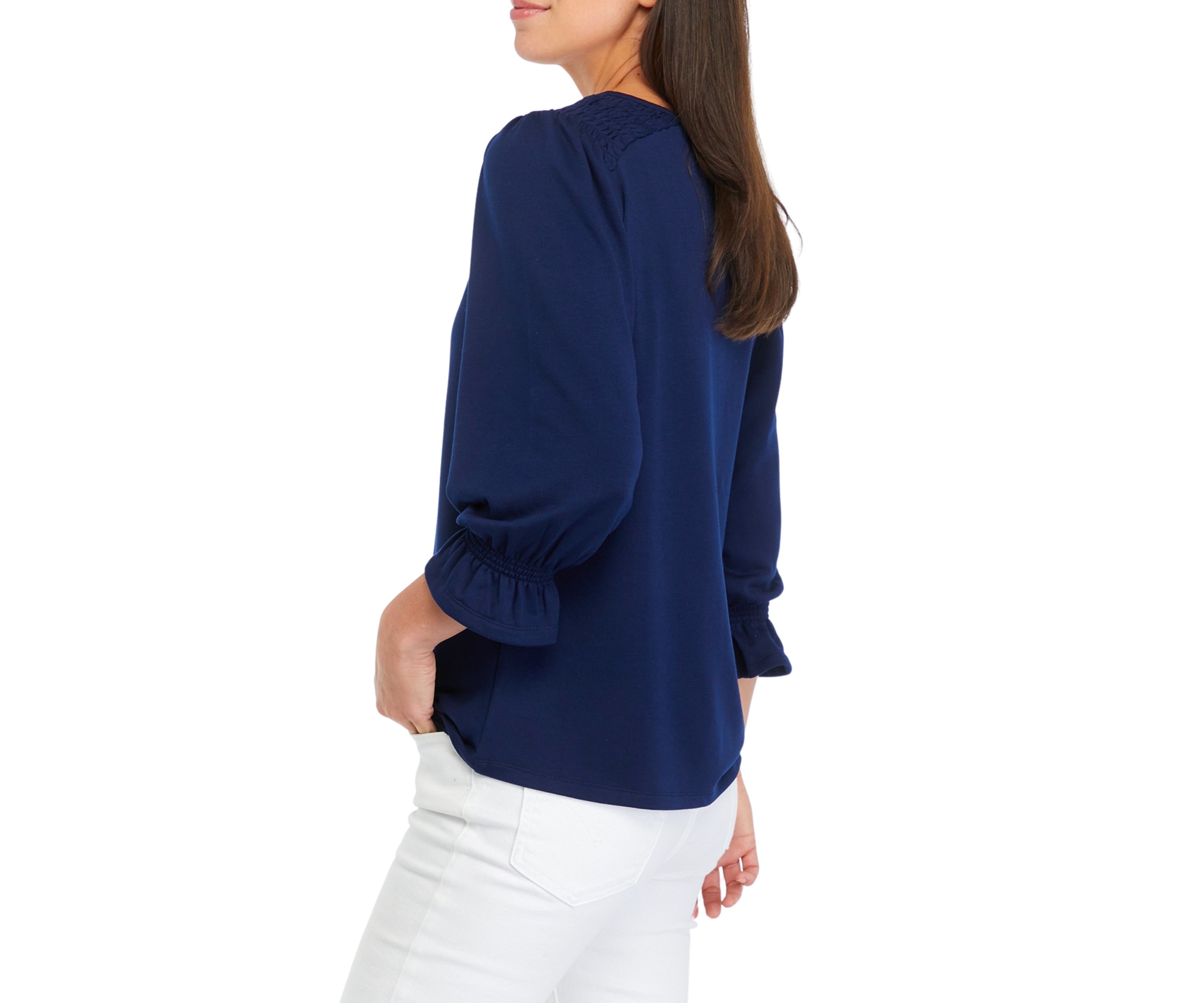 Womens Solid Baby Terry T-Shirt