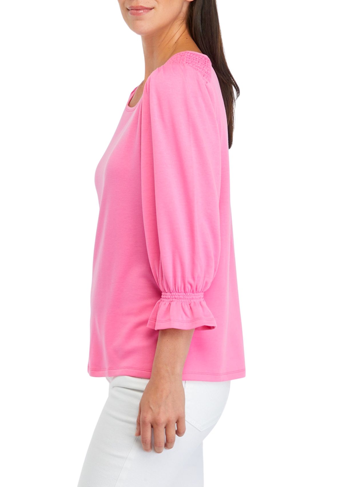 Womens Solid Baby Terry T-Shirt