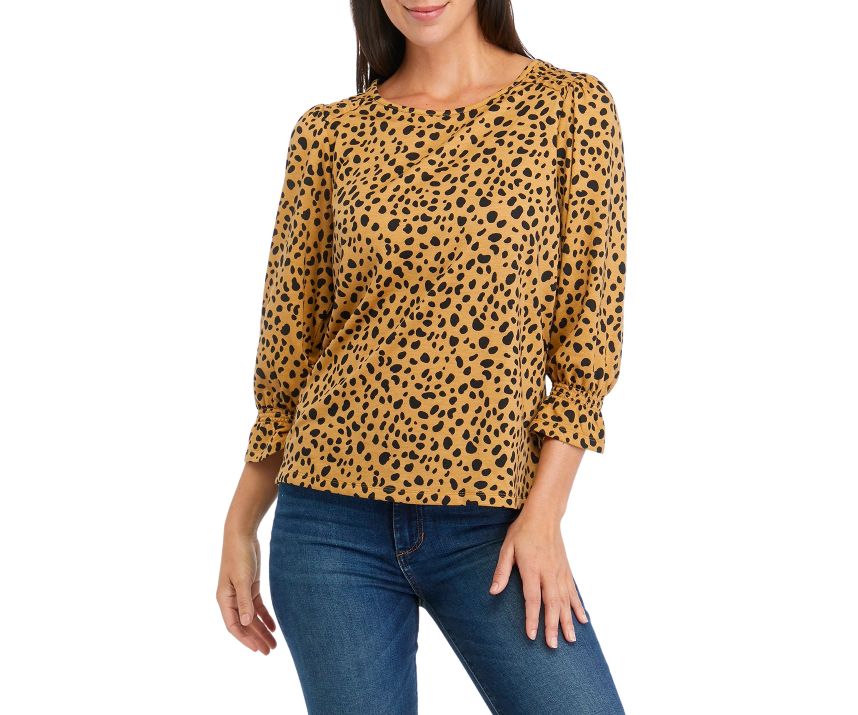 Womens Printed Baby Terry T-Shirt