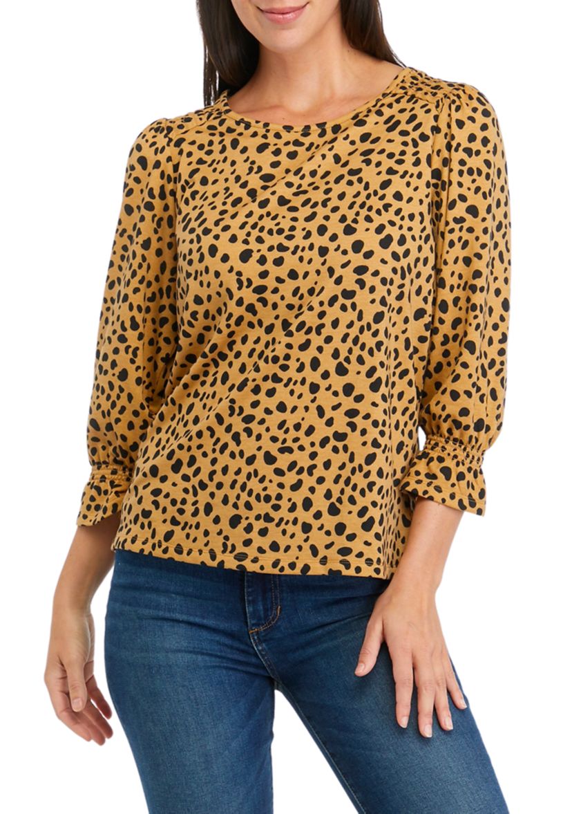 Womens Printed Baby Terry T-Shirt