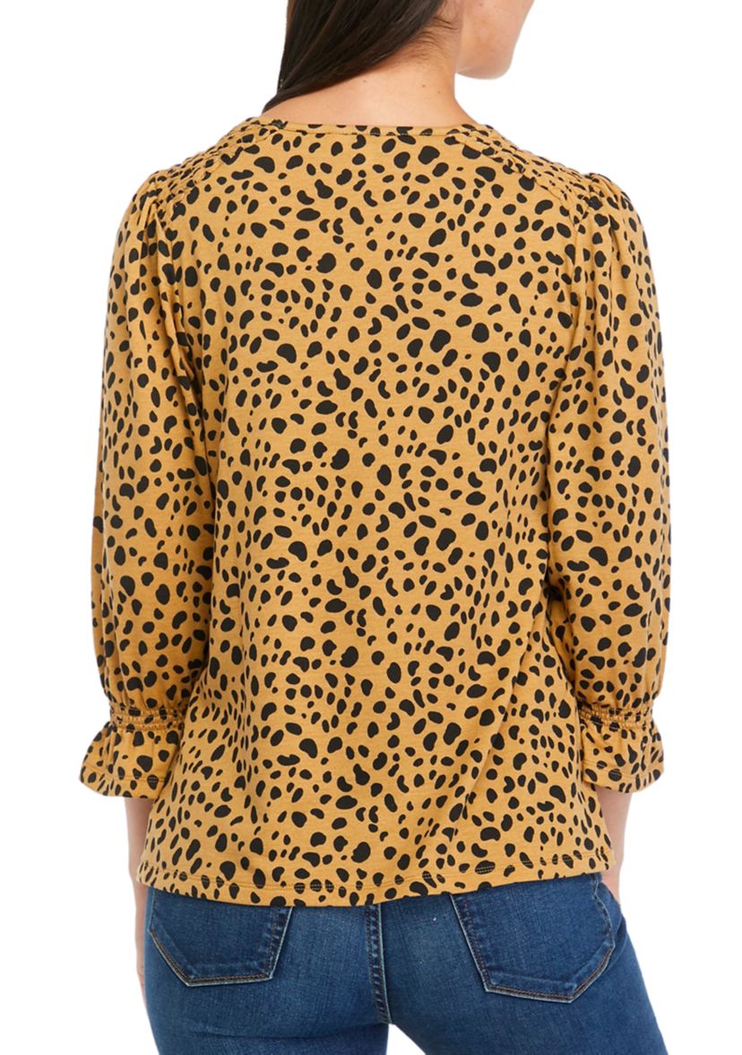 Womens Printed Baby Terry T-Shirt