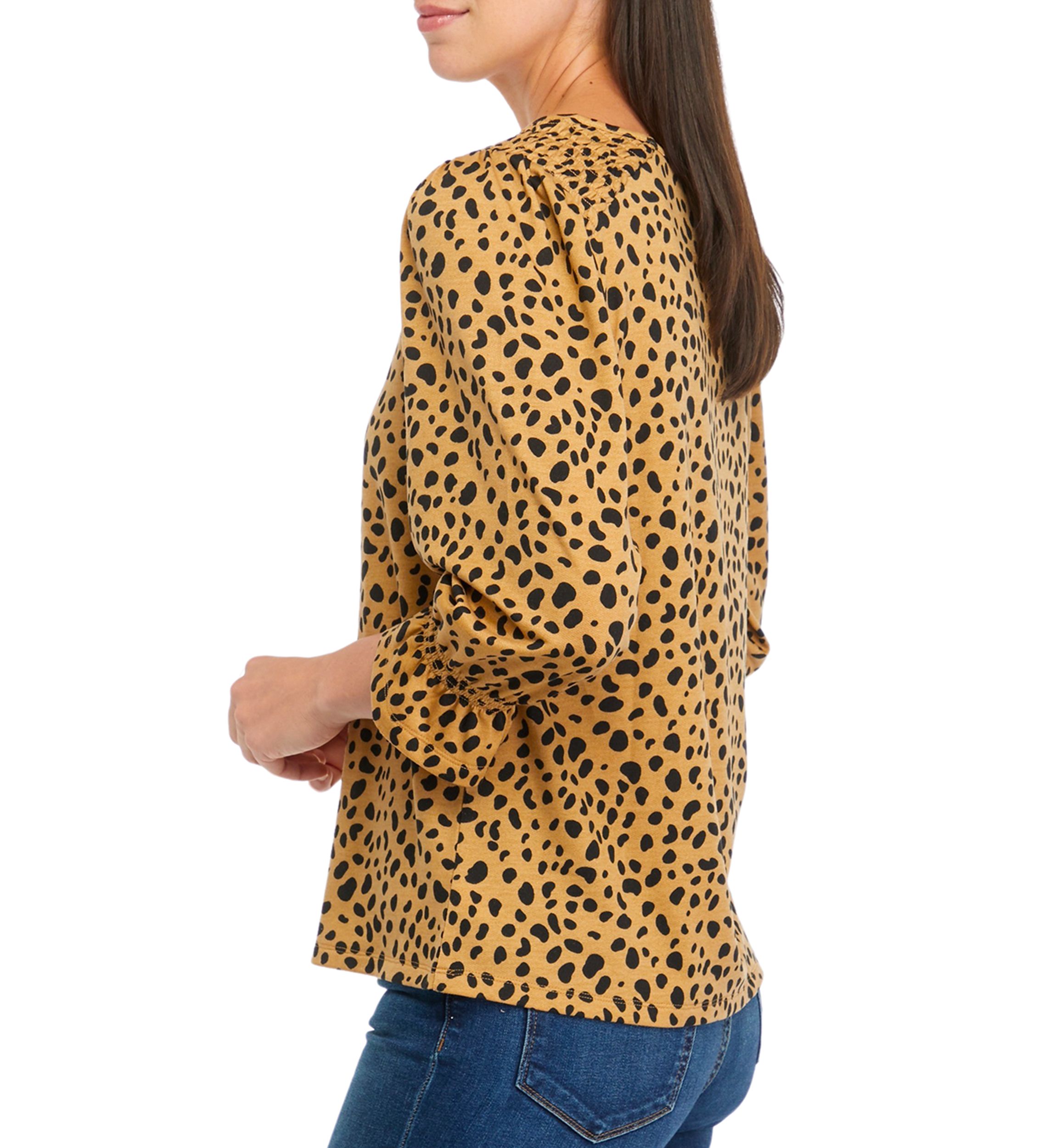 Womens Printed Baby Terry T-Shirt