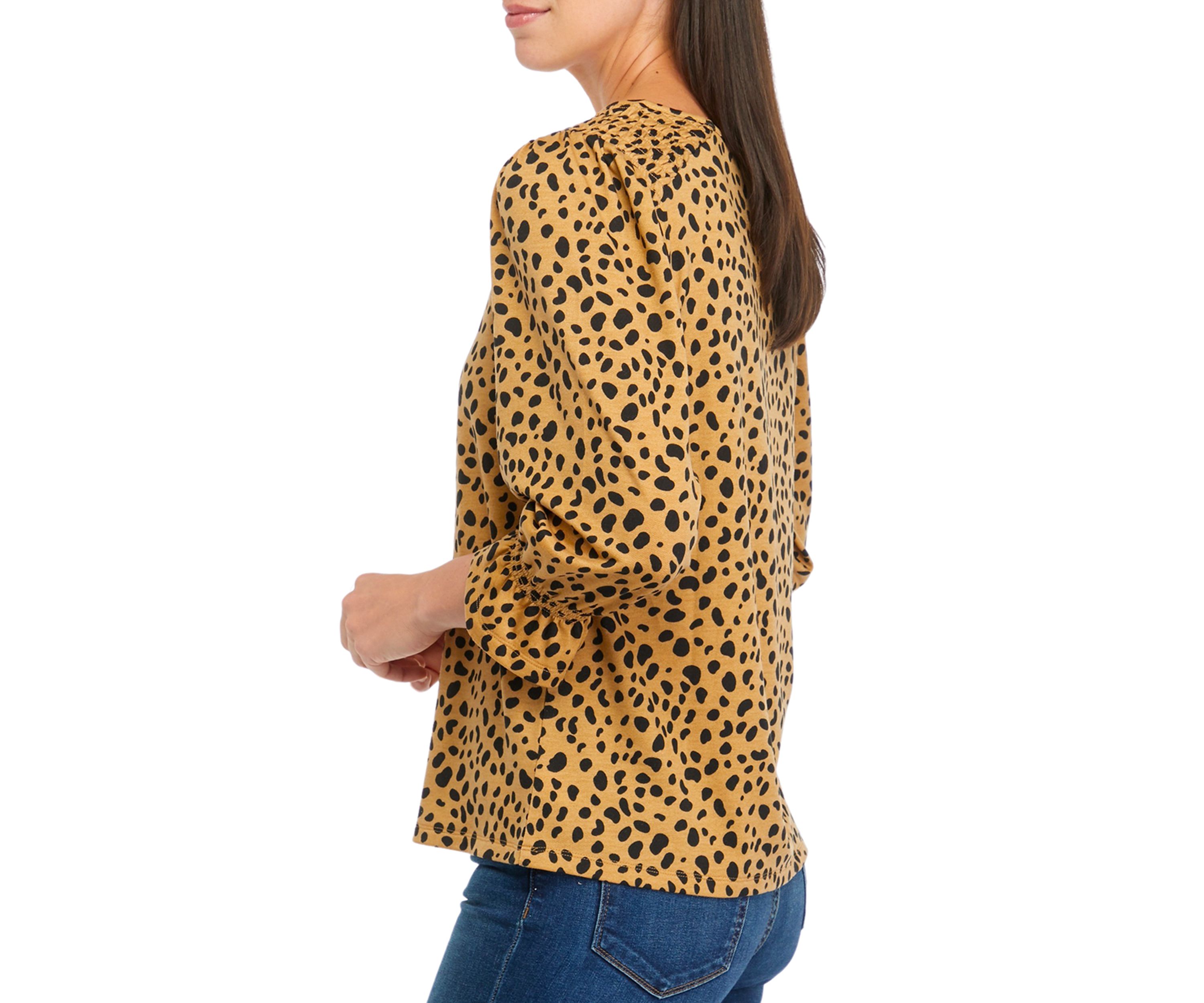 Womens Printed Baby Terry T-Shirt