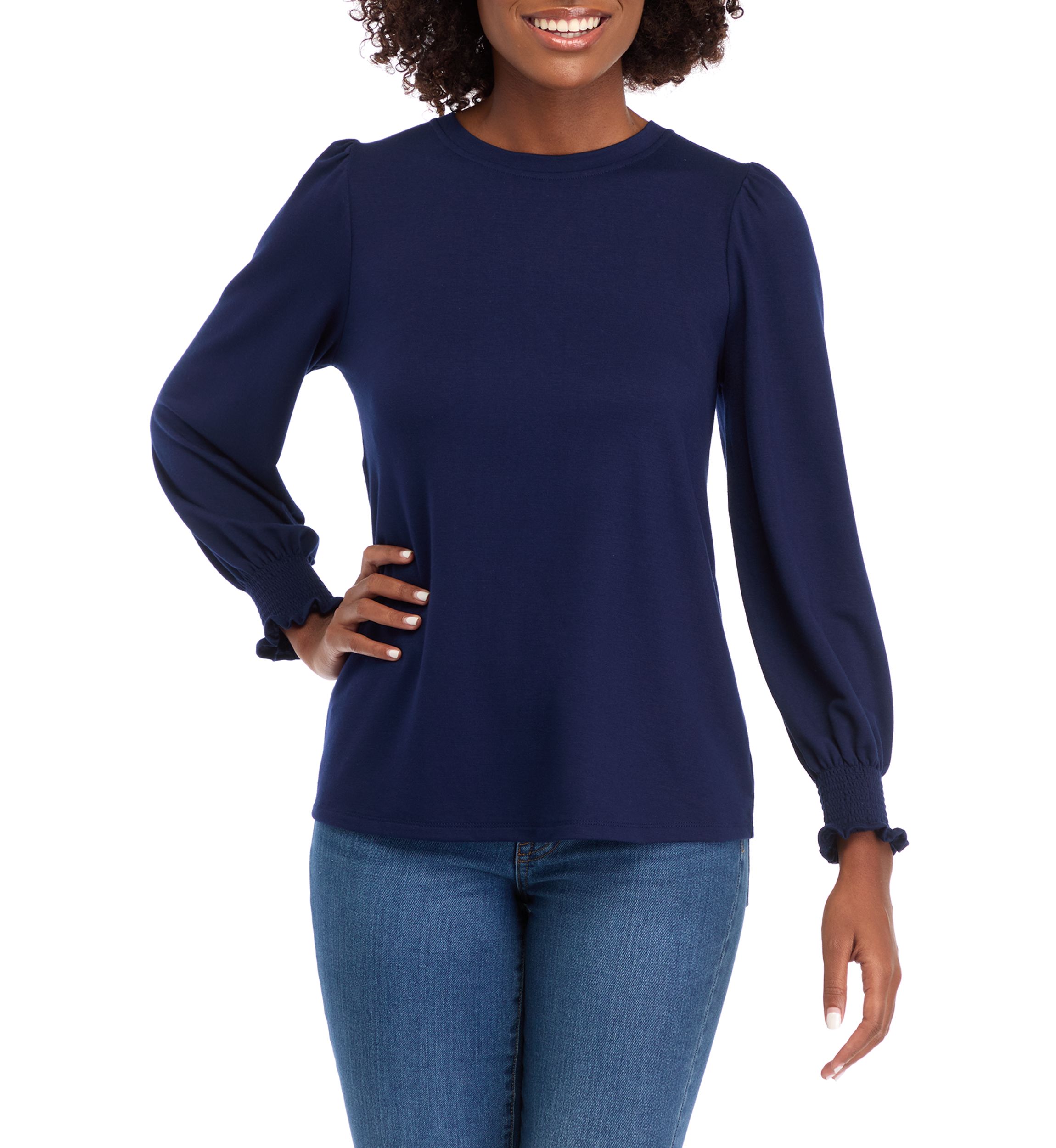 Womens Balloon Sleeve Top 