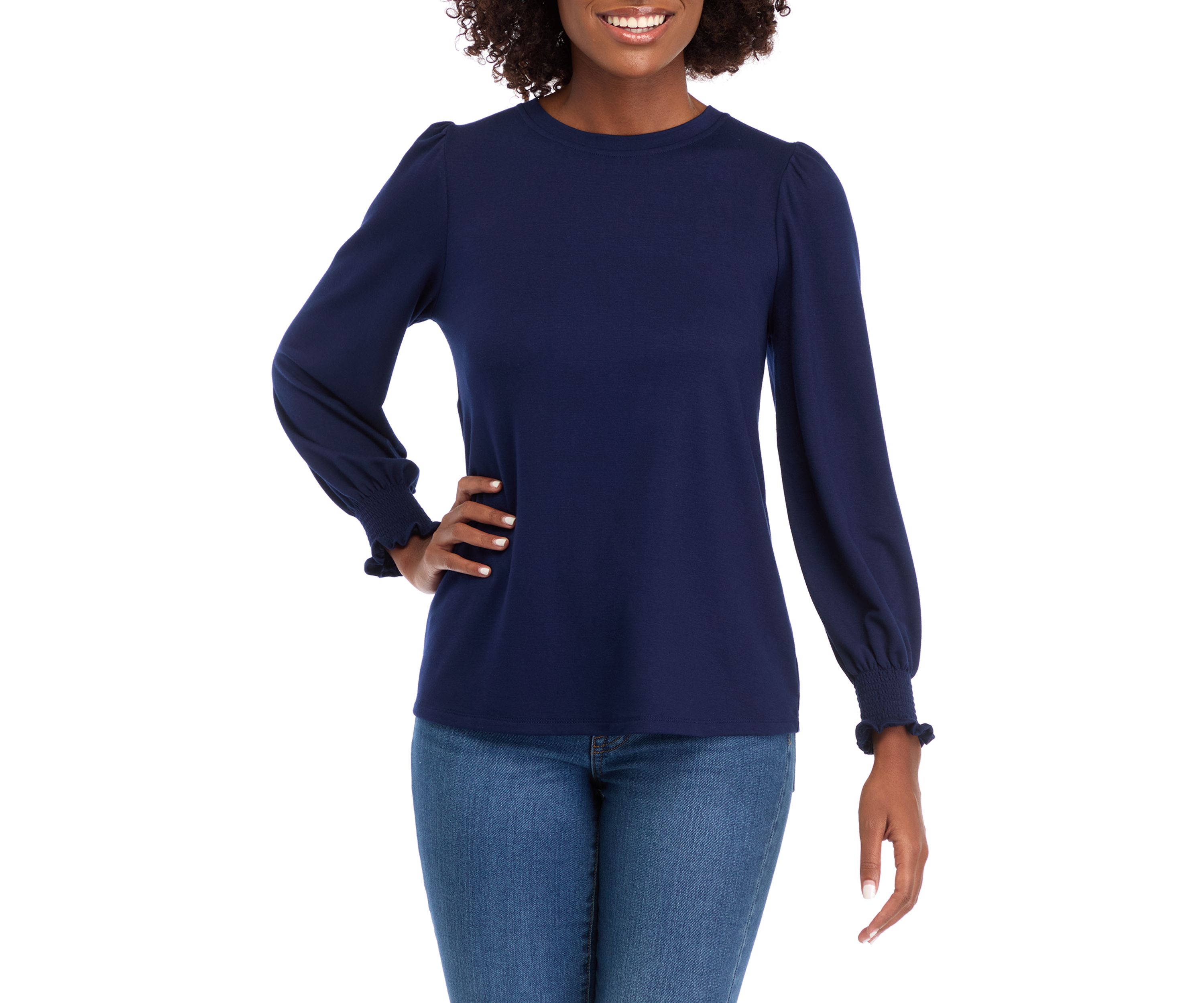 Womens Balloon Sleeve Top 