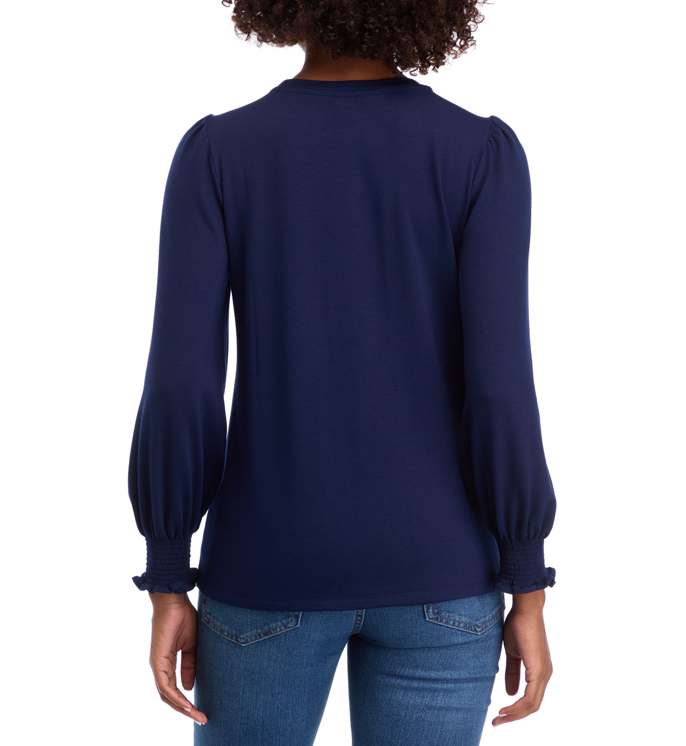 Womens Balloon Sleeve Top 