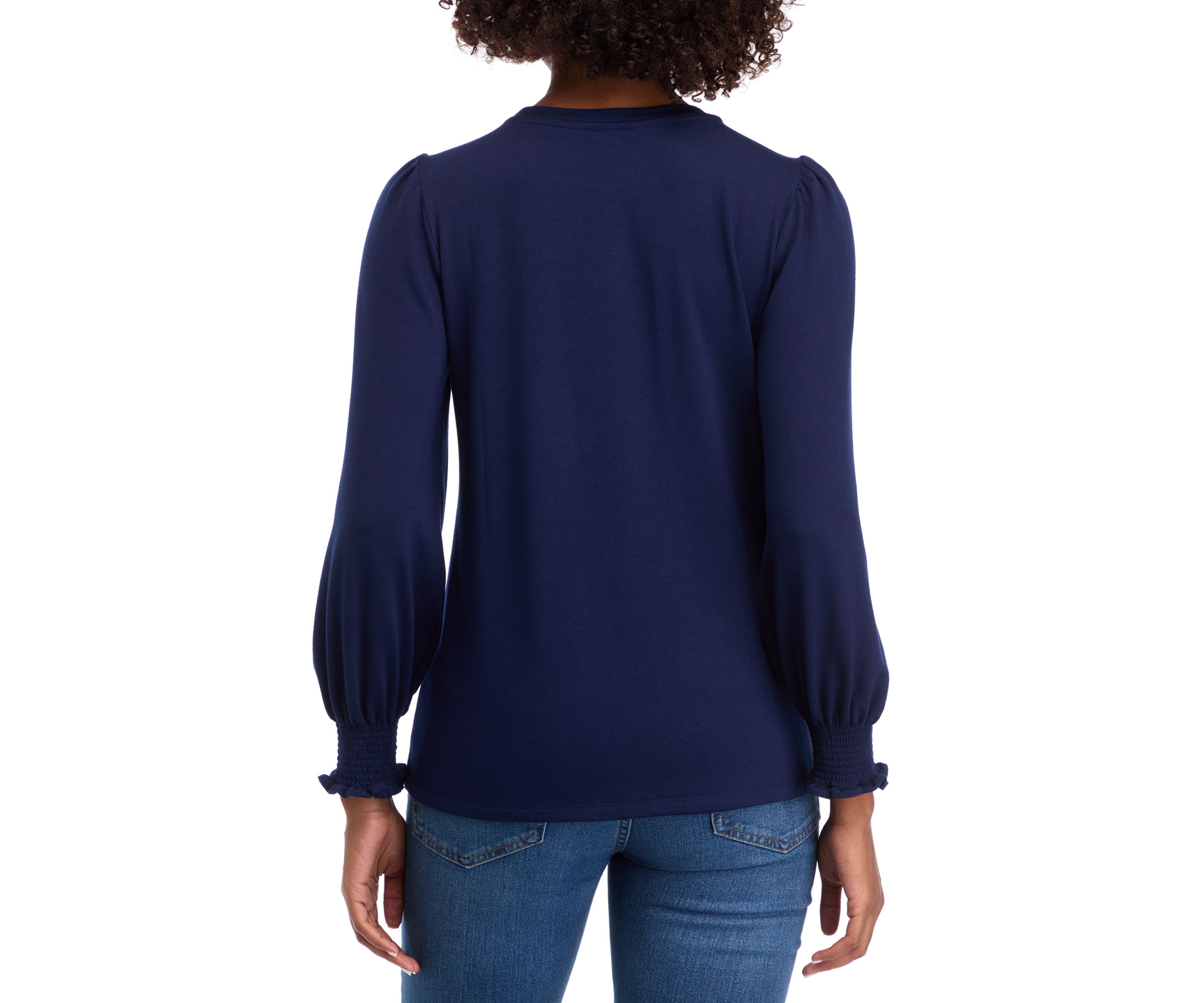 Womens Balloon Sleeve Top 