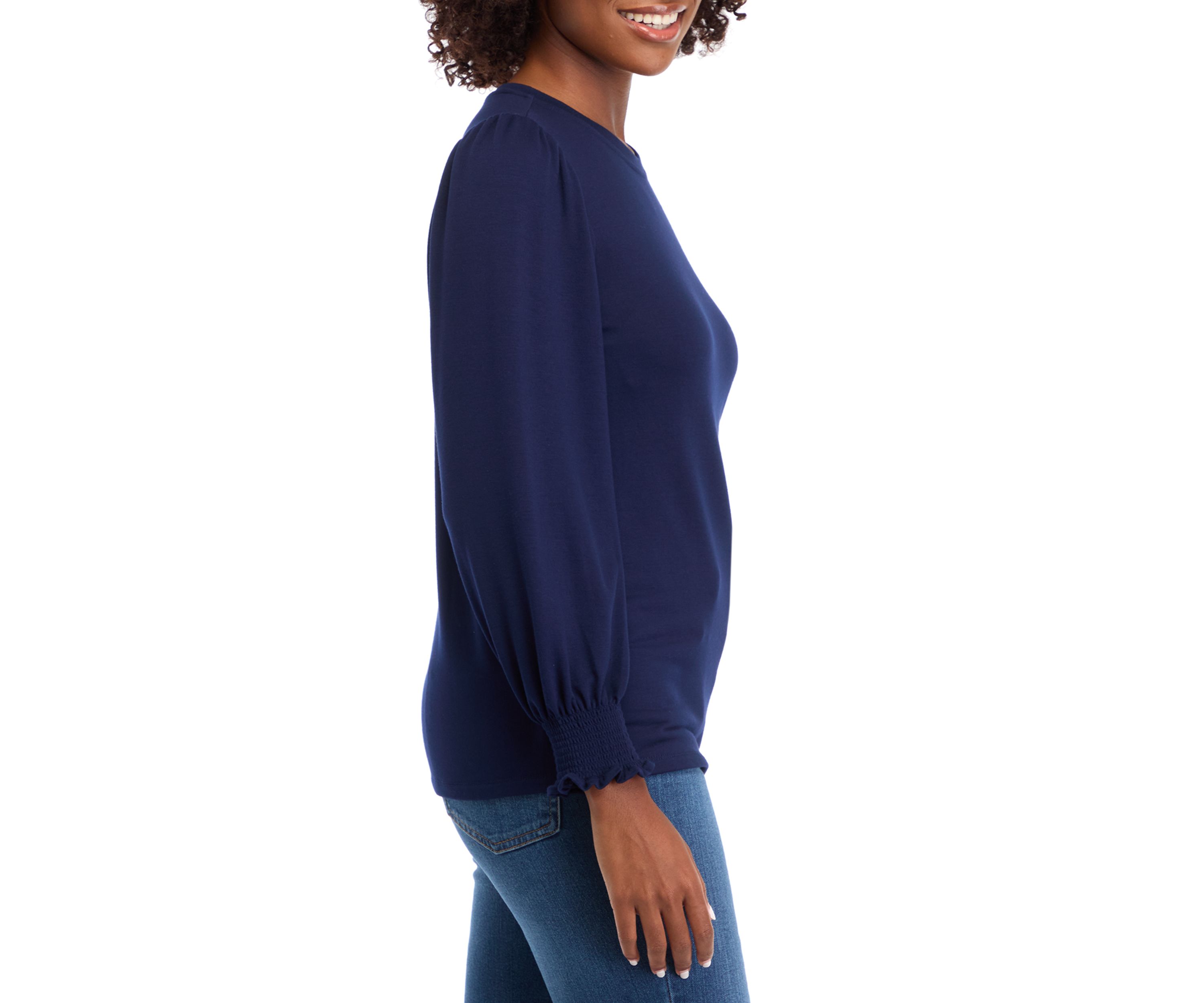 Womens Balloon Sleeve Top 