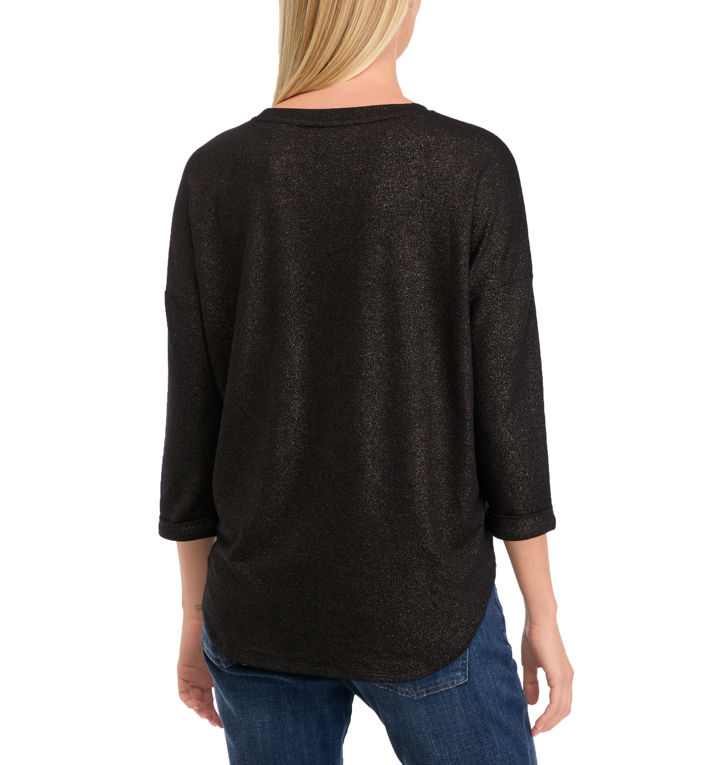 Womens 3/4 Sleeve Baby Terry Top 