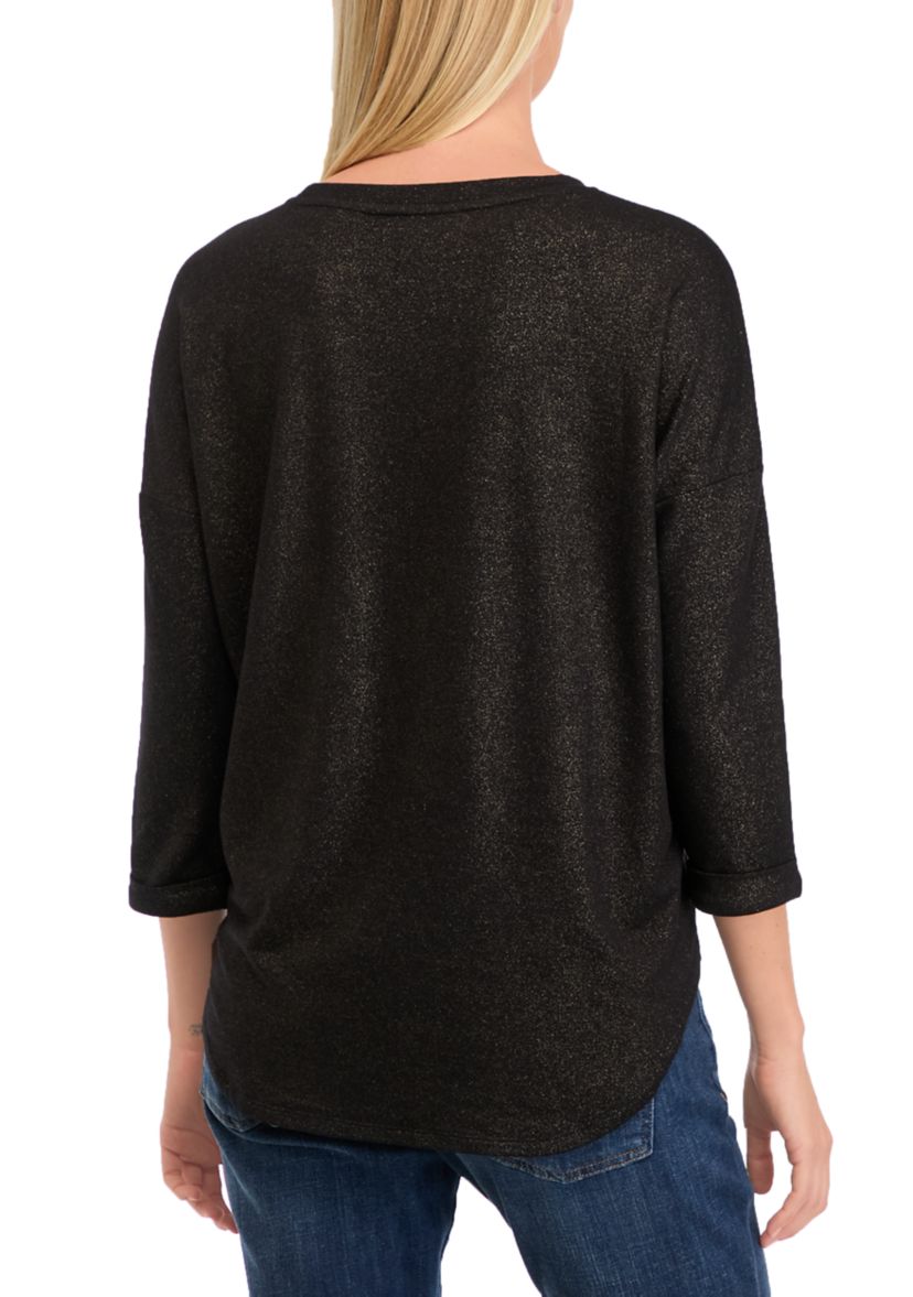 Womens 3/4 Sleeve Baby Terry Top 