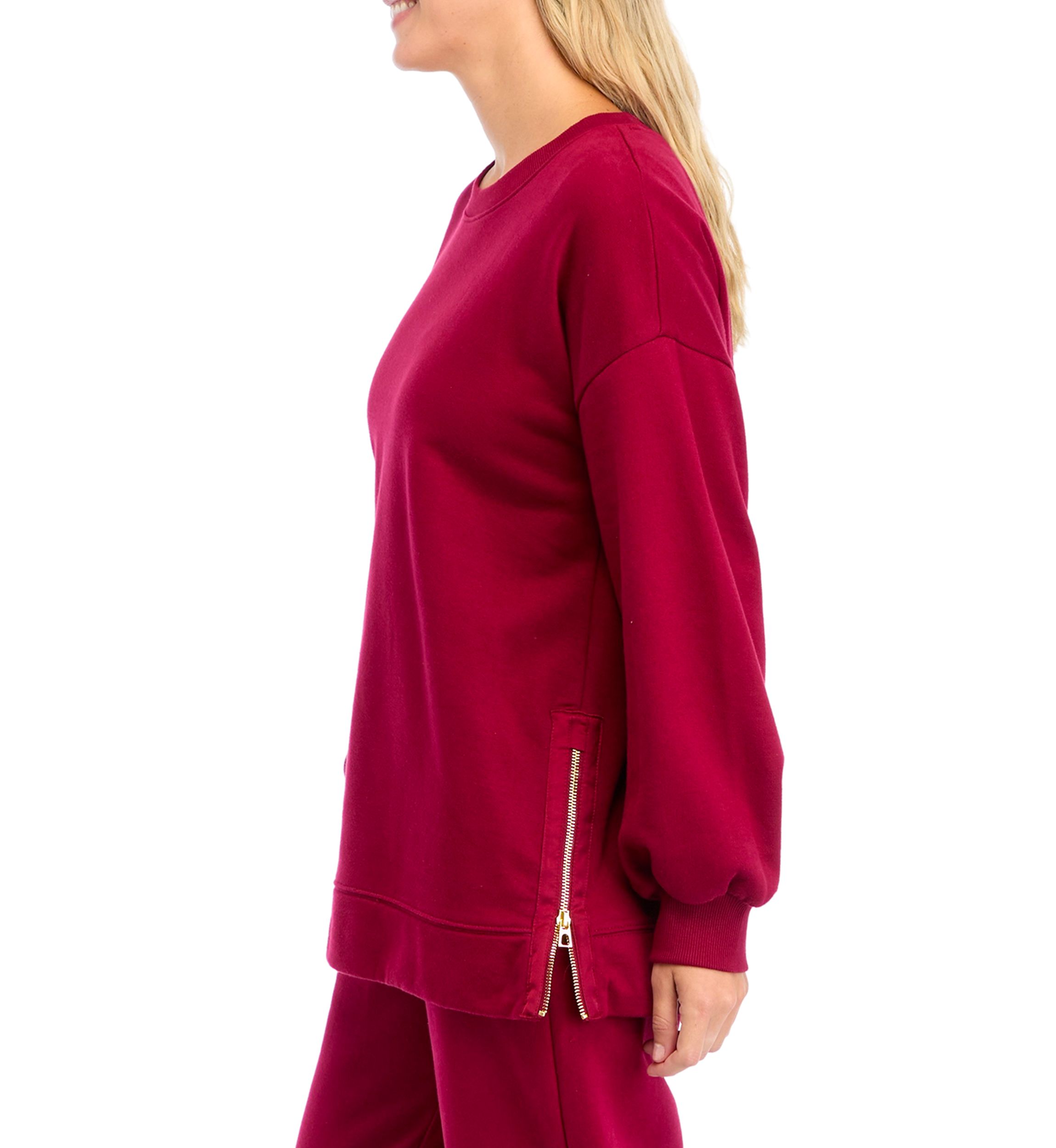 Long Sleeve Side Zip Tunic 