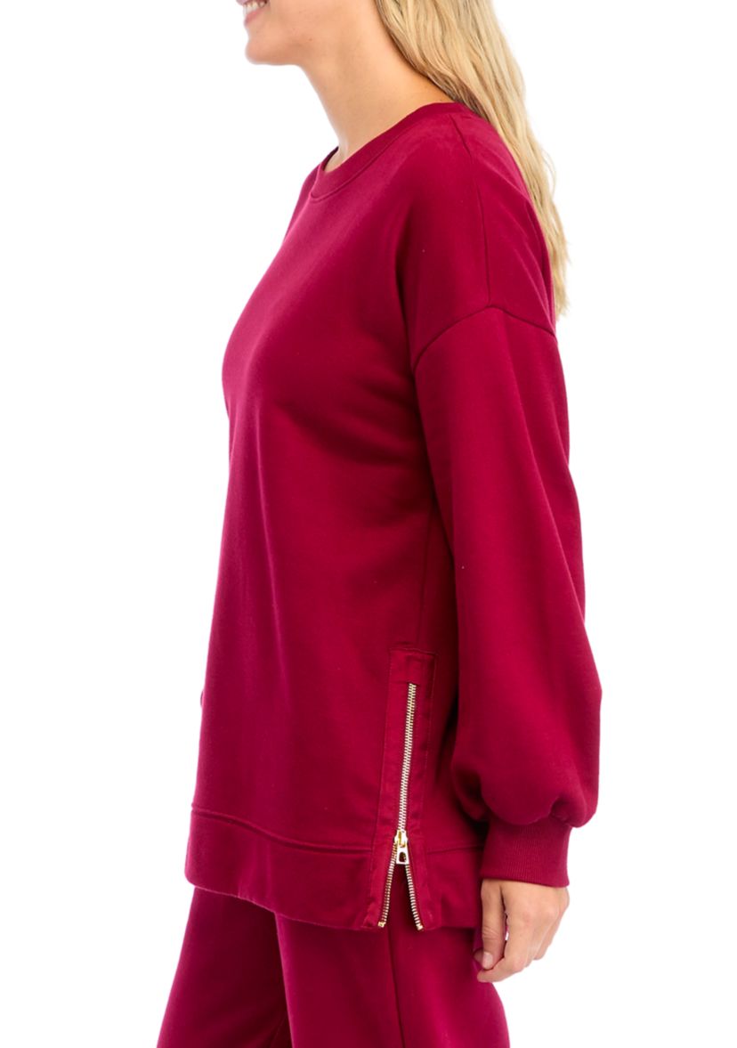 Long Sleeve Side Zip Tunic 
