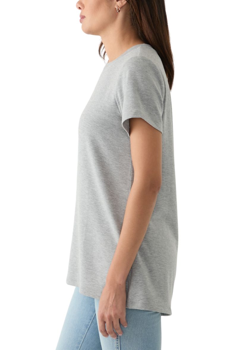 Short Sleeve Pleat Back T-Shirt