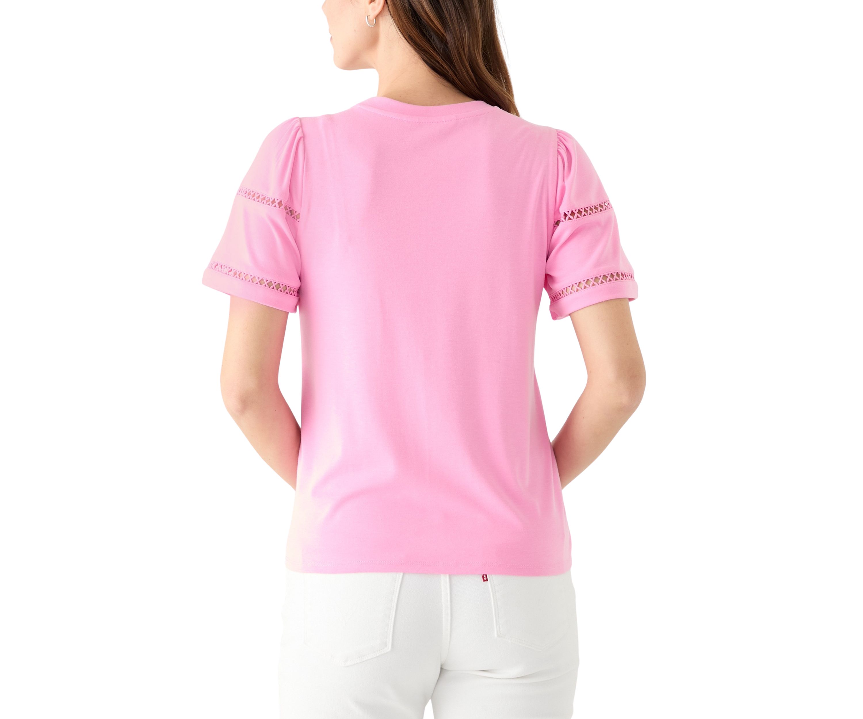 Womens Short Flutter Sleeve Top