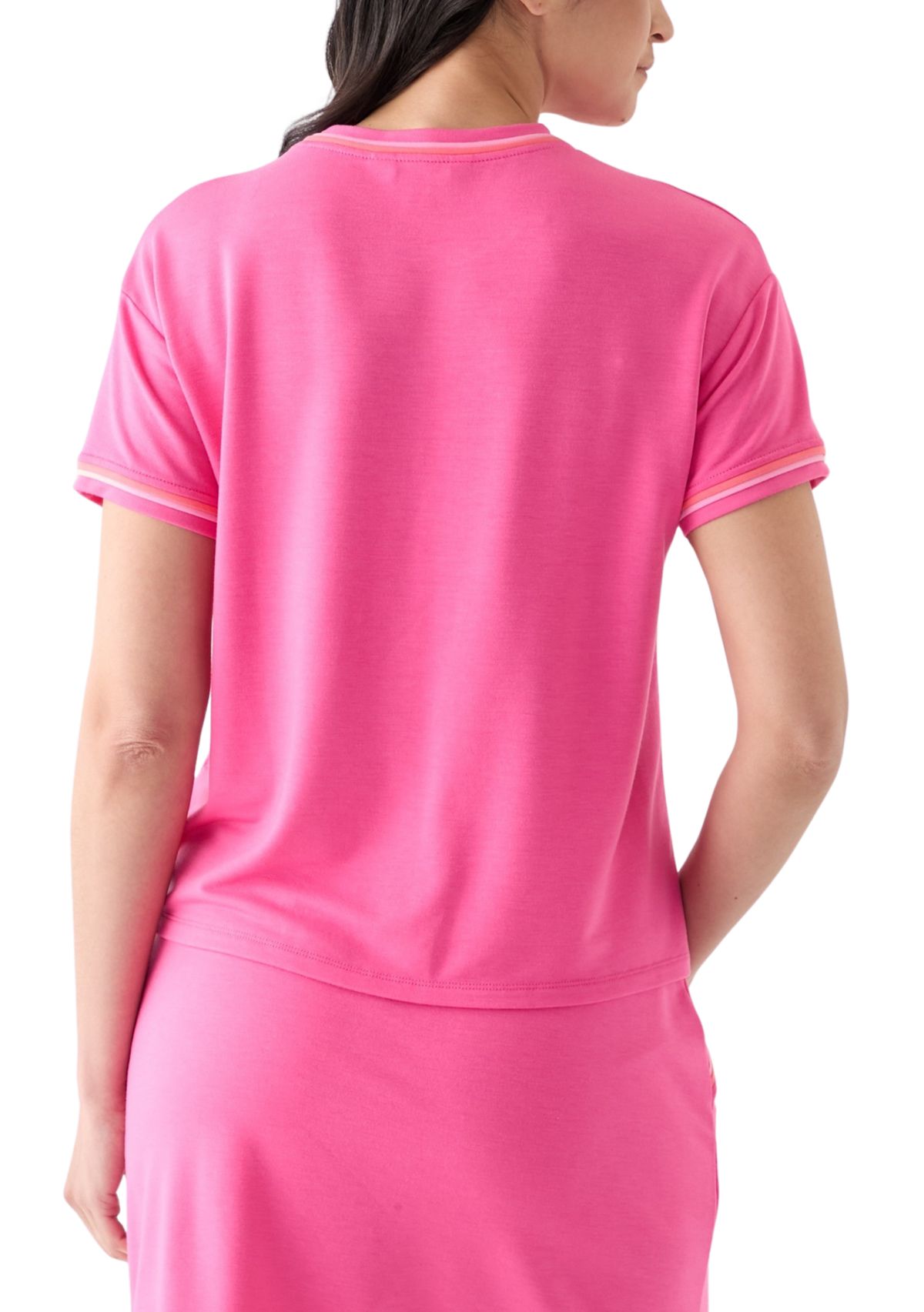 Womens Piped Pocket T-Shirt