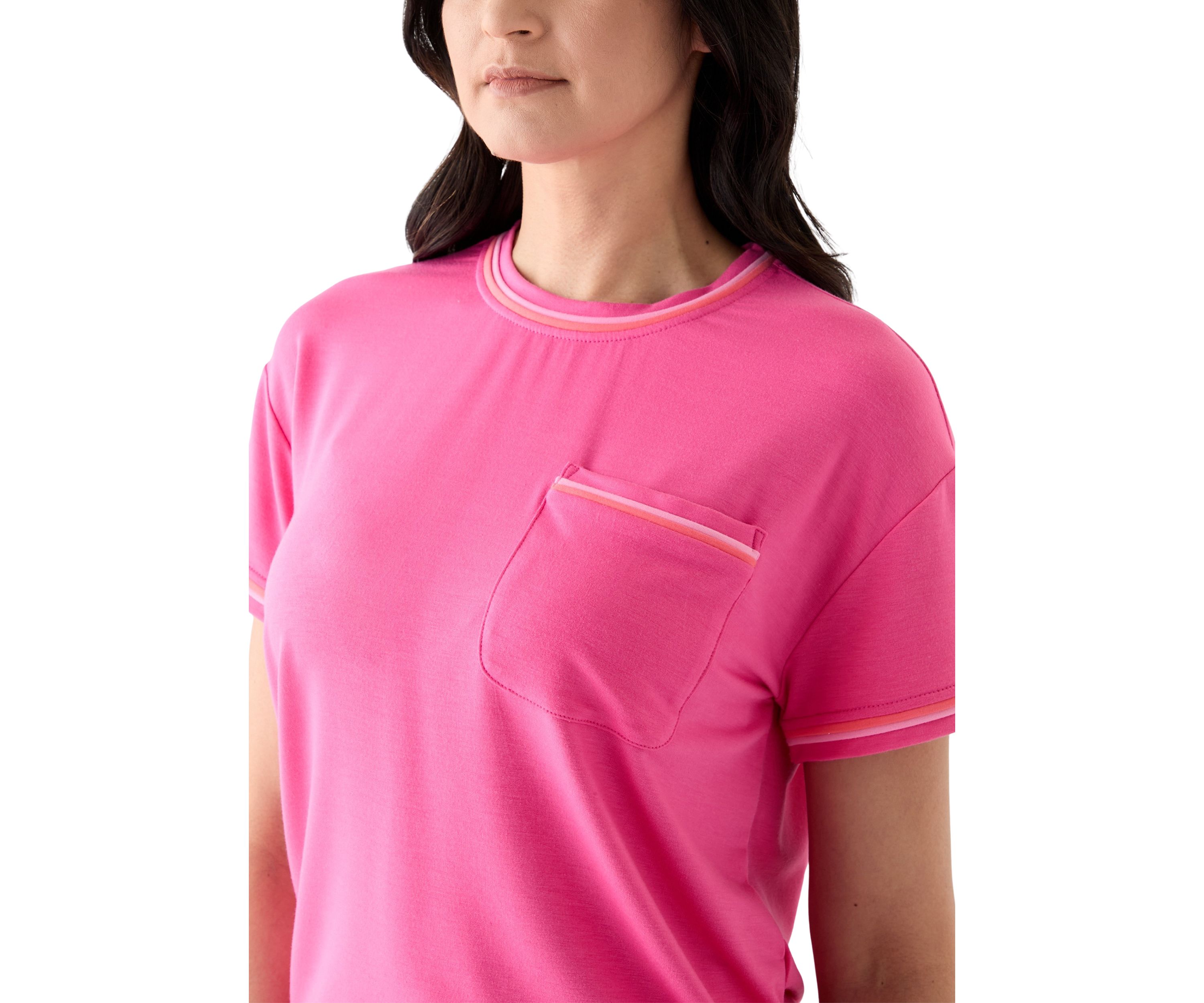 Womens Piped Pocket T-Shirt